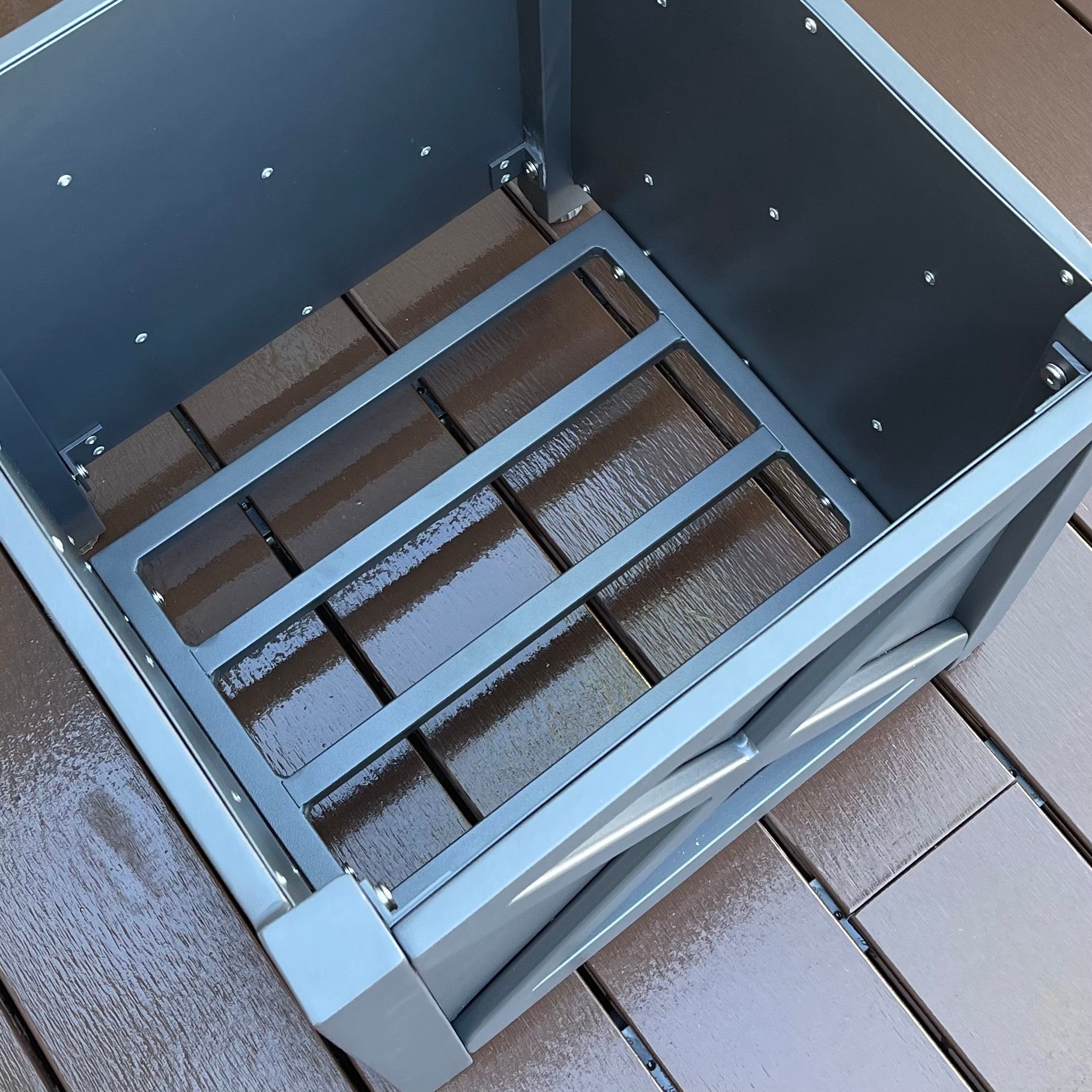 Ava Square Planter Boxes Charcoal