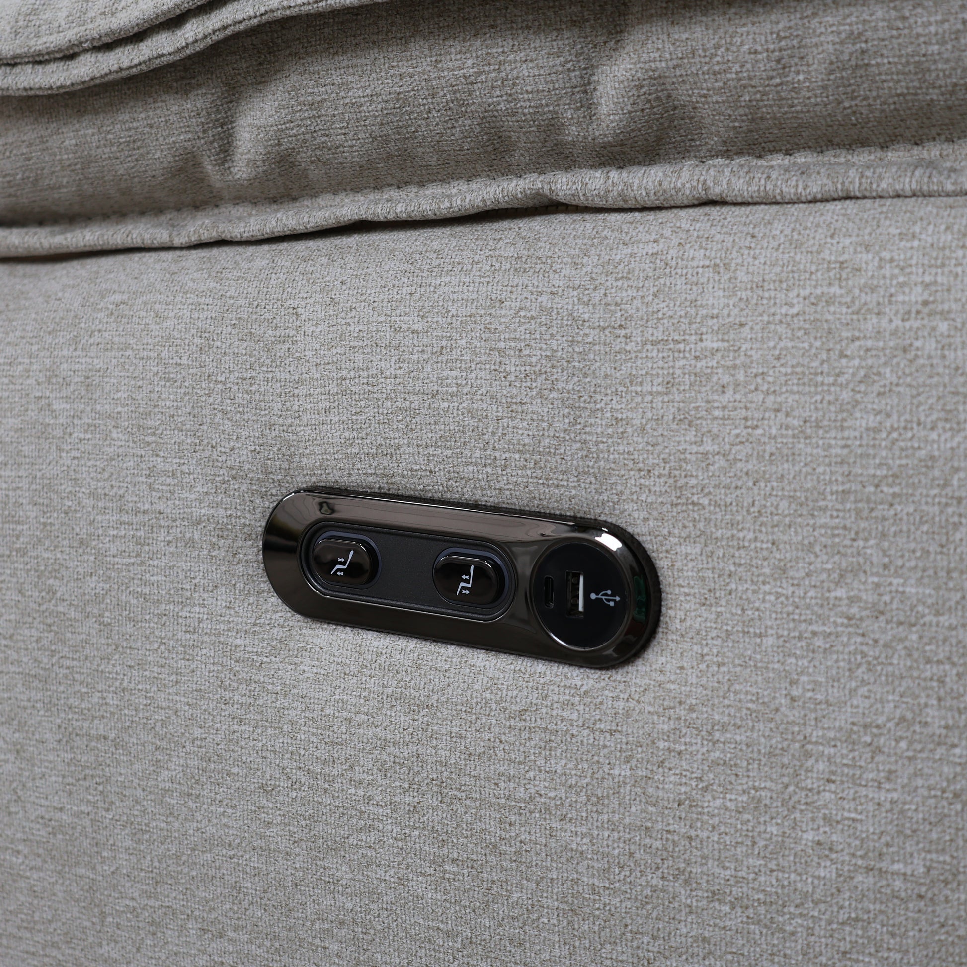 Portland Electric Reclining 2 Seater - Shell (Water Repellent Fabric)