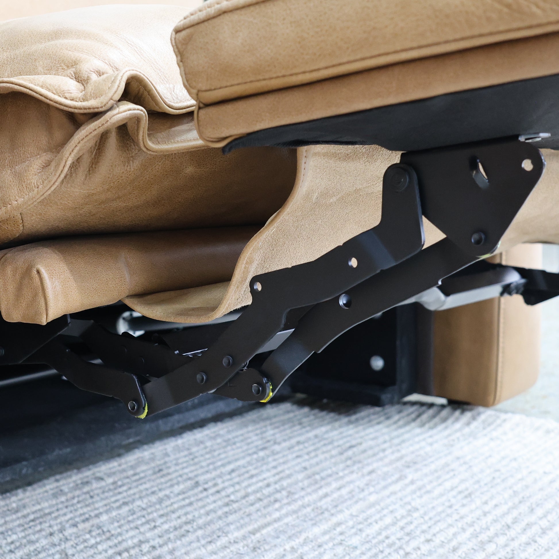 Portland Electric Reclining 3 Seater - Tan Leather