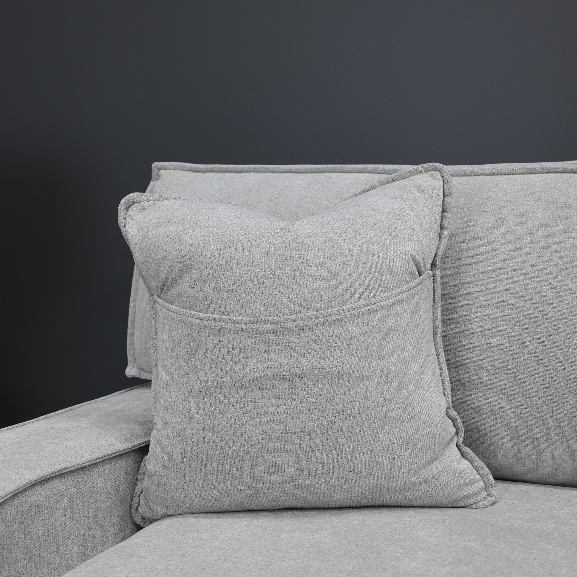 Gembrook Corner Lounge - Light Grey