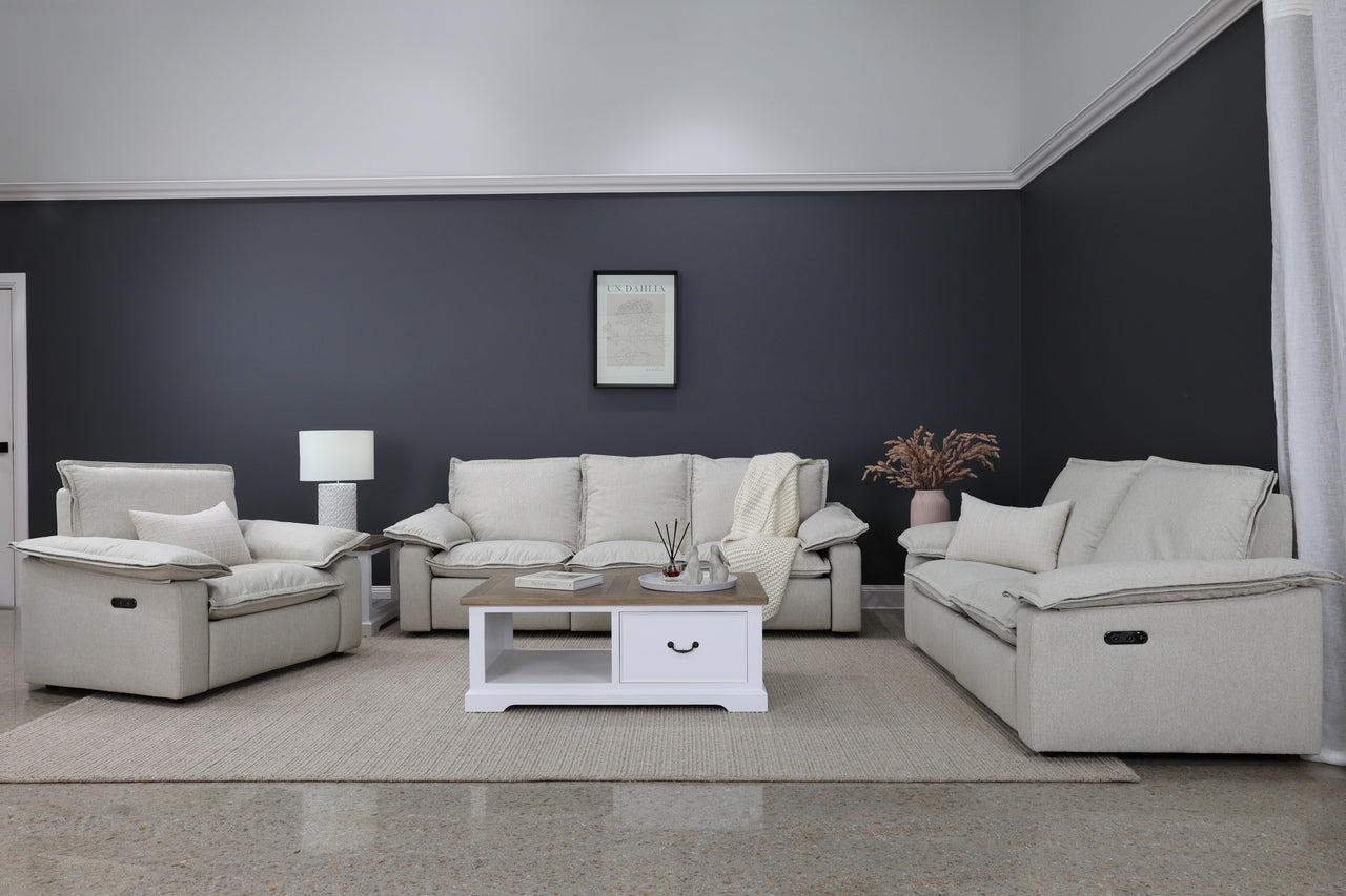 Portland Electric Recliner - Shell (Water Repellent Fabric)