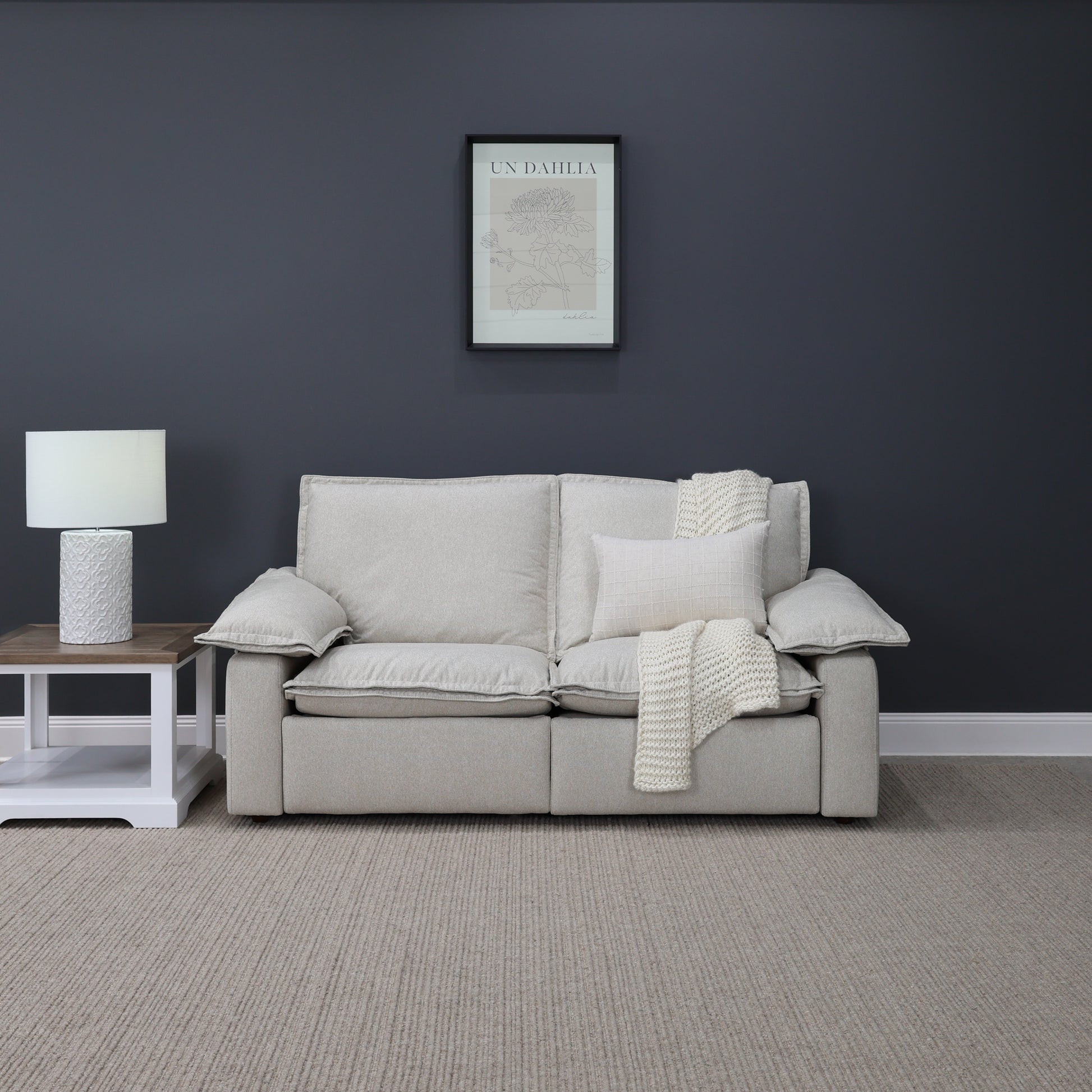 Portland Electric Reclining 2 Seater - Shell (Water Repellent Fabric)