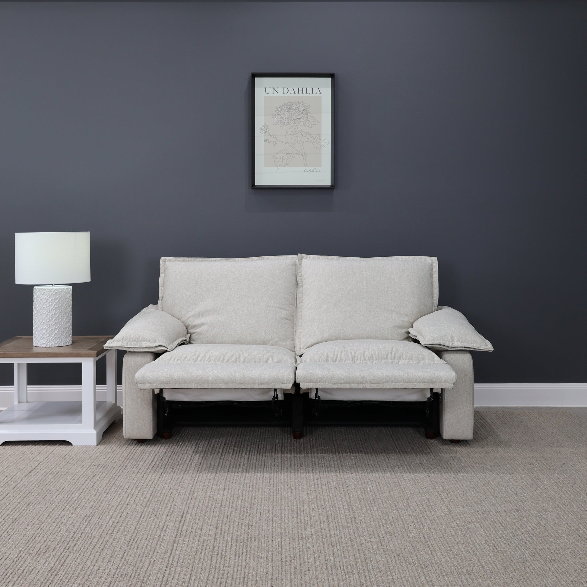 Portland Electric Reclining 2 Seater - Shell (Water Repellent Fabric)