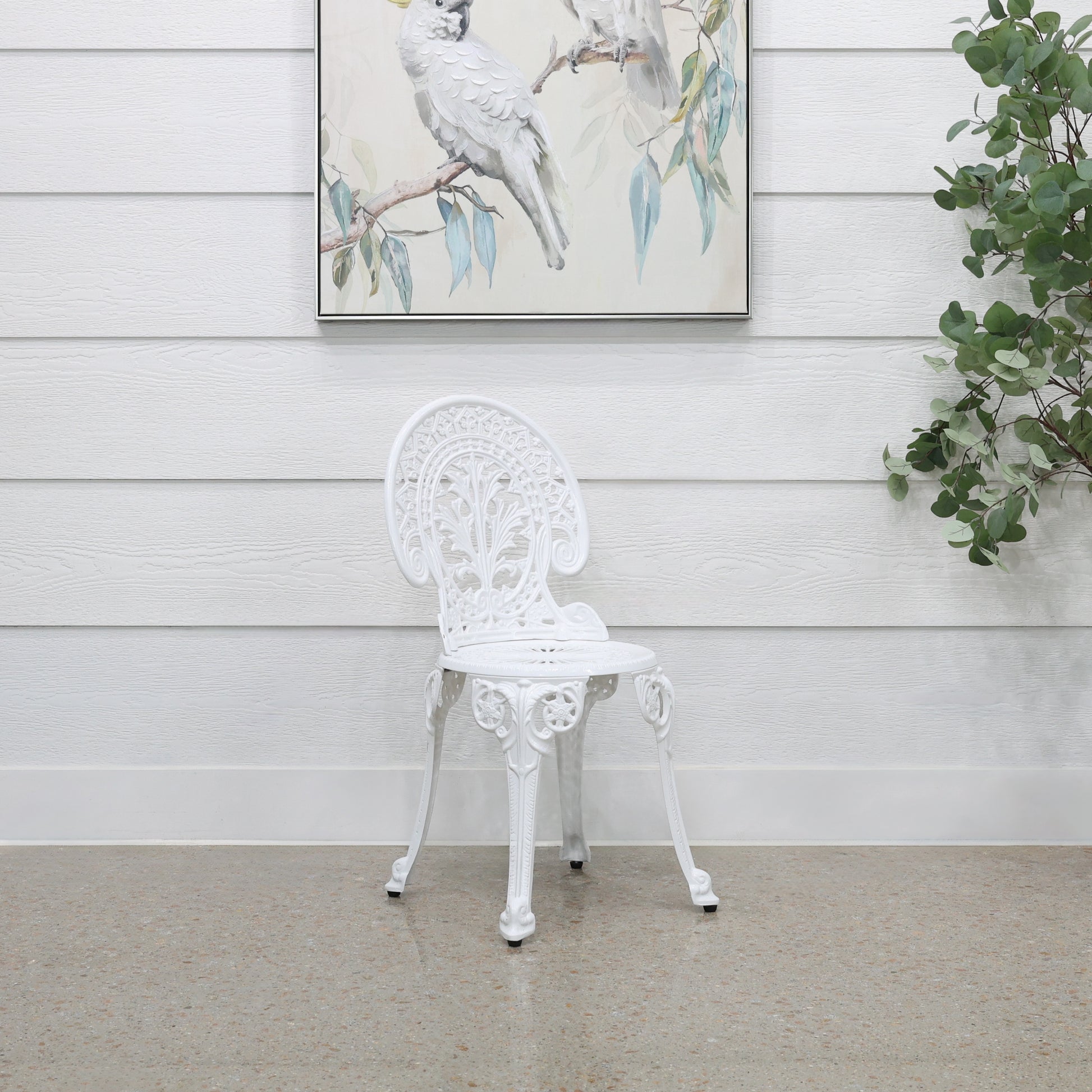 Crown Bistro Chair & Table Set - White