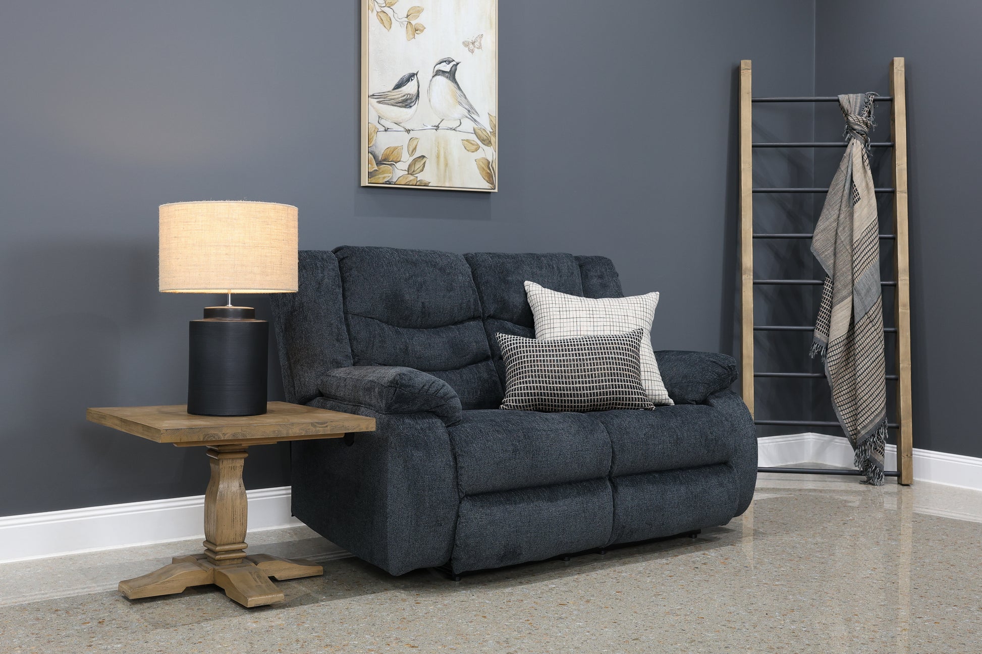 Werribee Electric Reclining Loveseat - Caviar