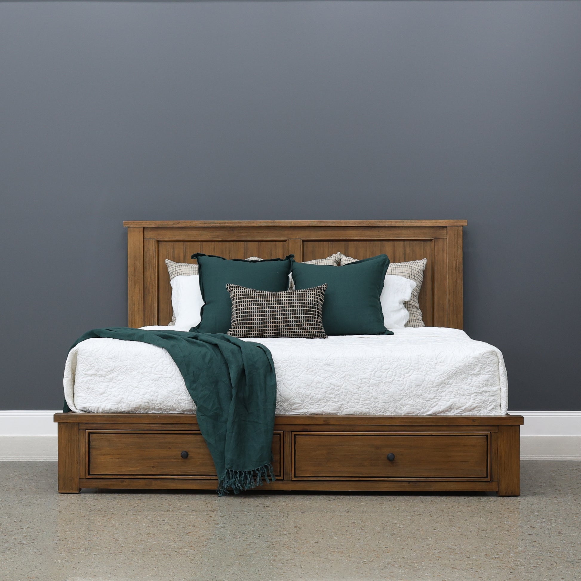 Leura Bed w/ 2 Storage Drawers