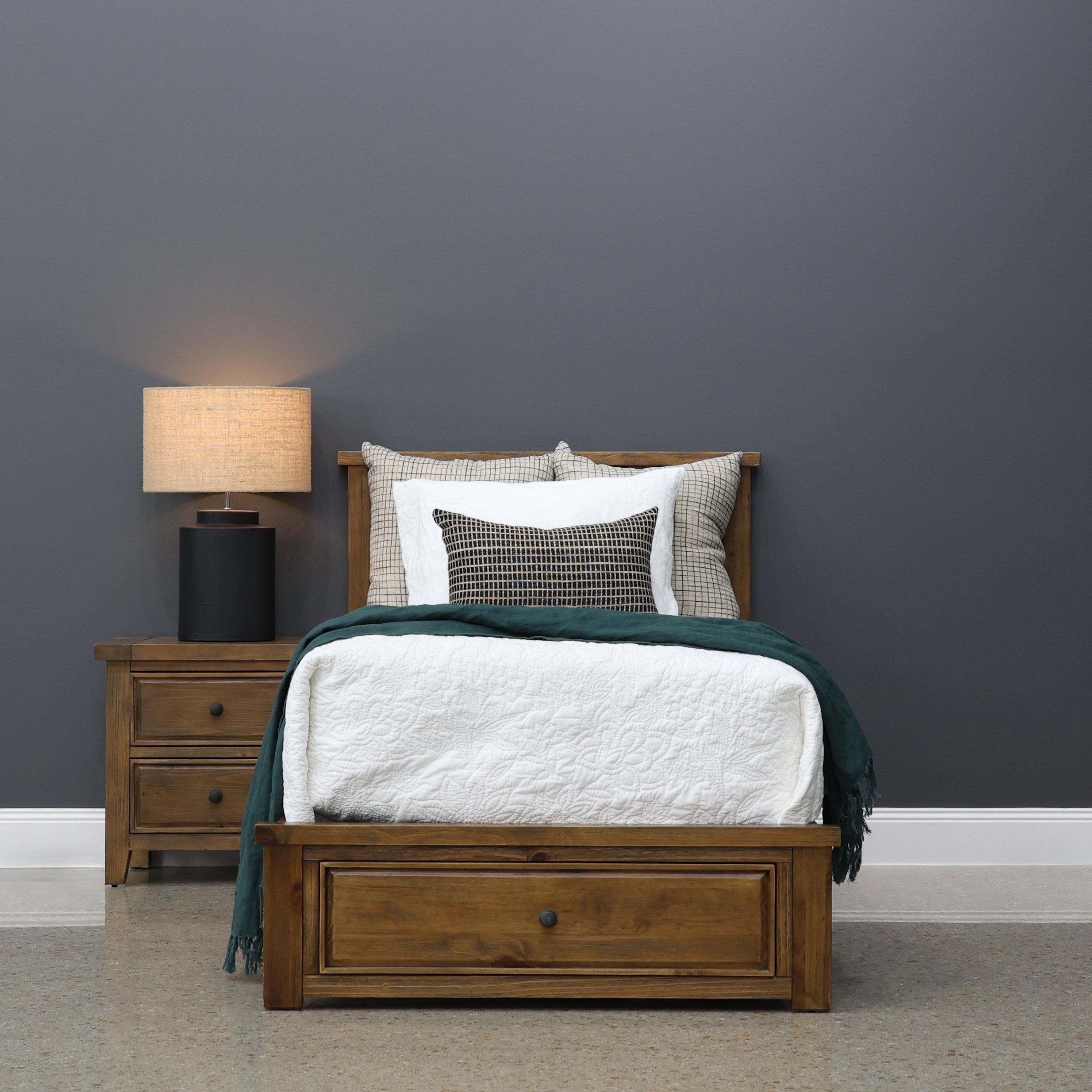 Leura Bed w/ Storage King Single