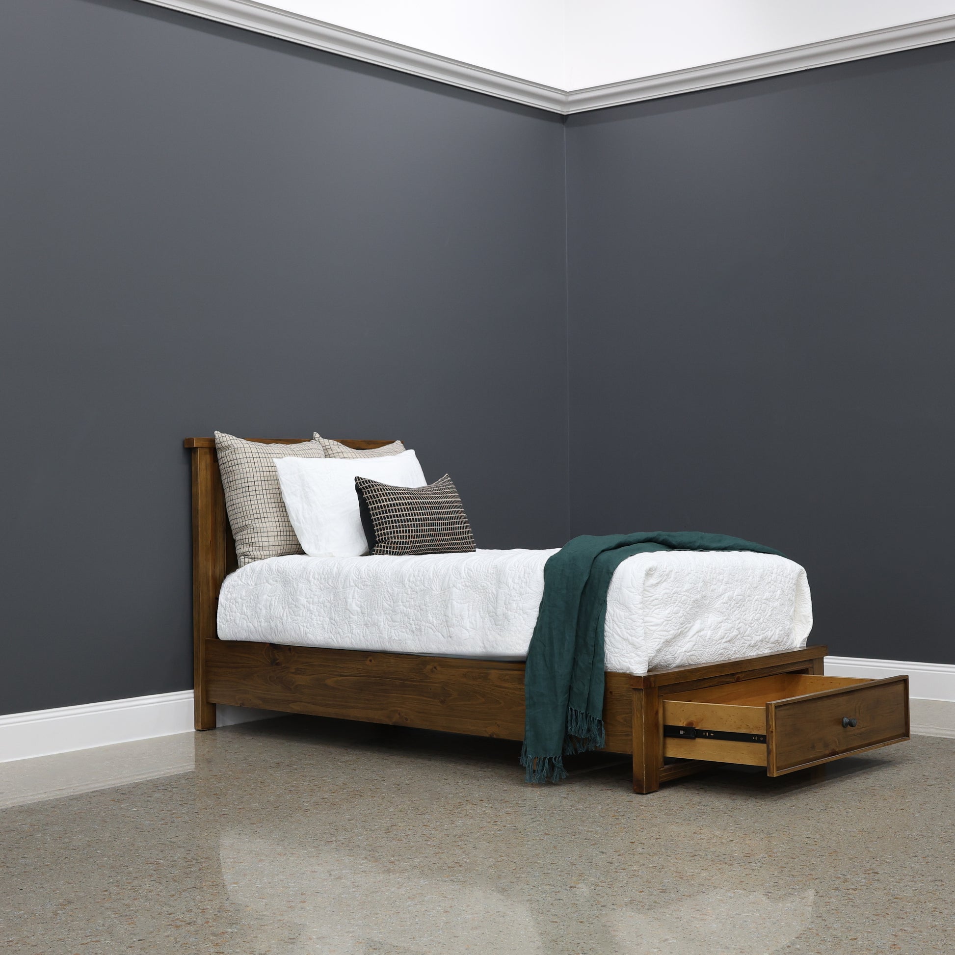 Leura Bed w/ Storage King Single
