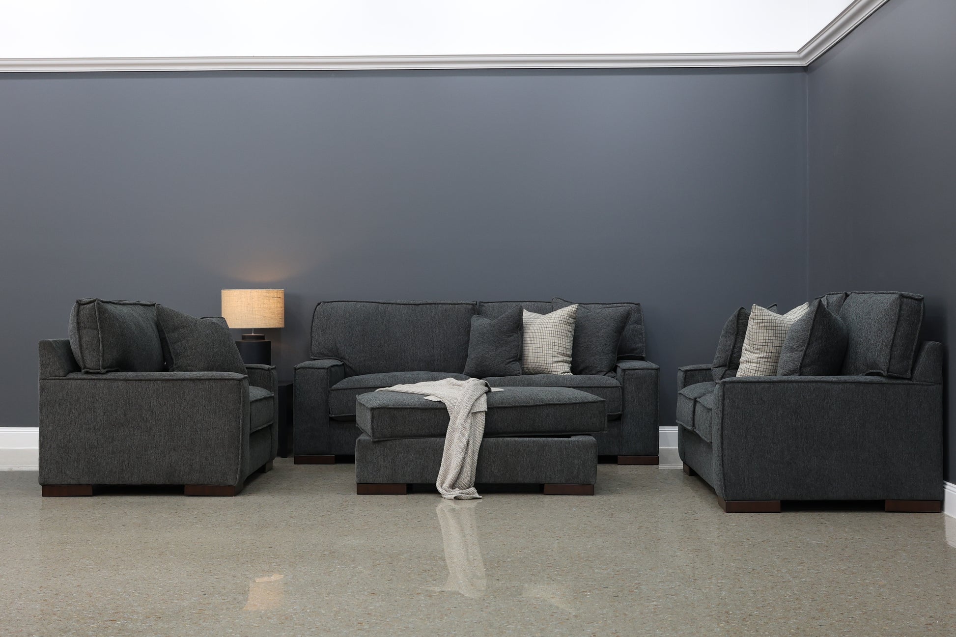 Gembrook Loveseat - Dark Grey
