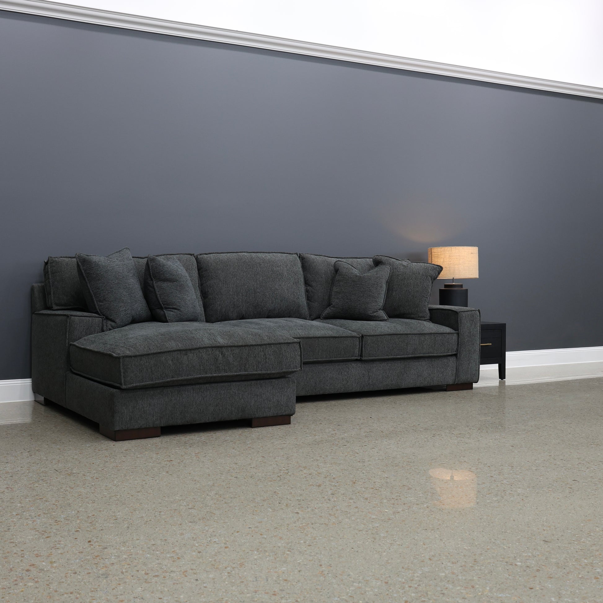 Gembrook LHF Sofa Chaise - Dark Grey
