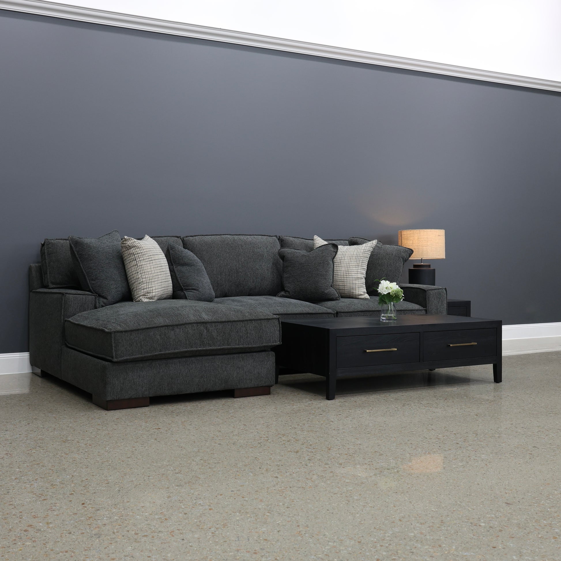 Gembrook LHF Sofa Chaise - Dark Grey