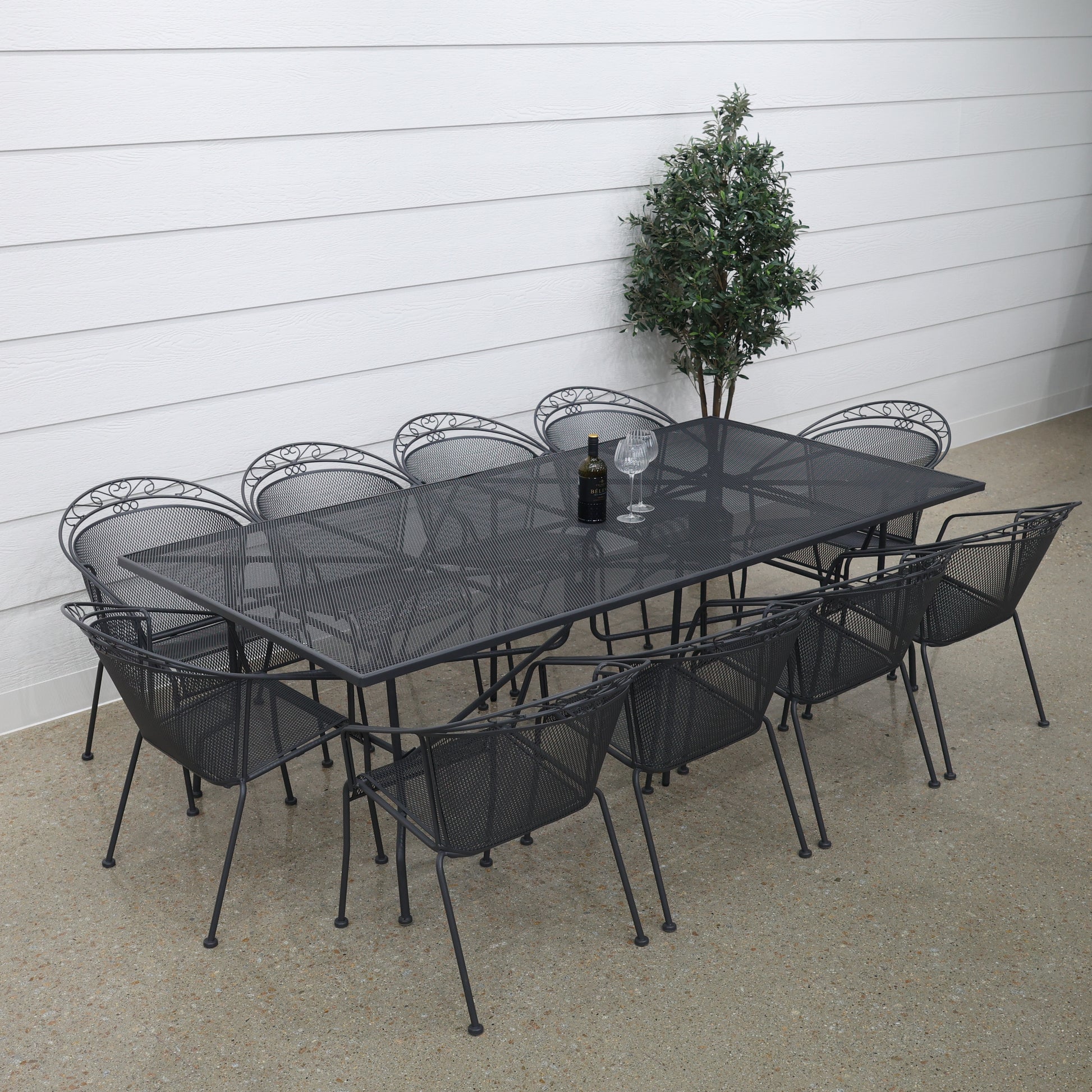 Outback Steel Rectangular Table 204cm