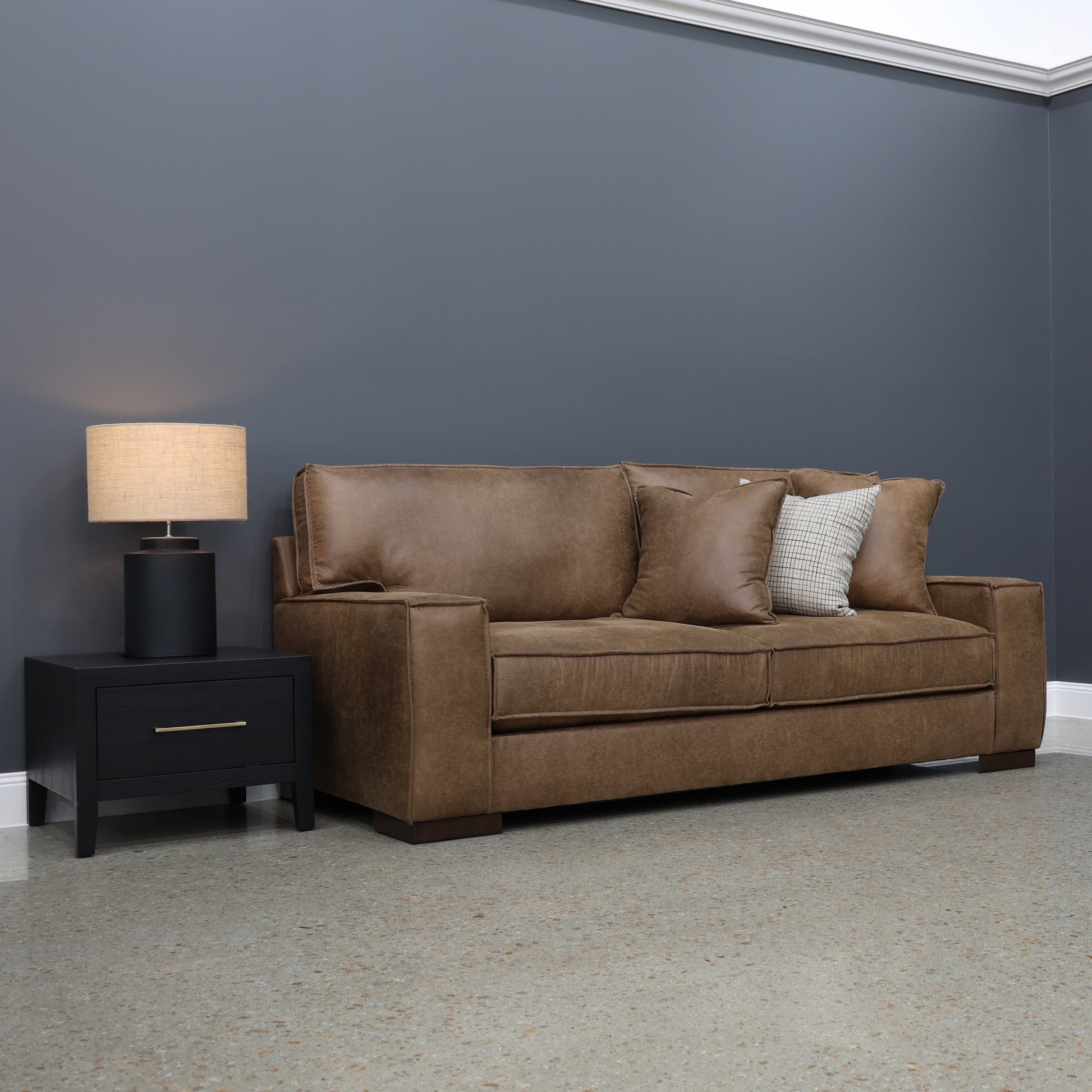 Gembrook Sofa - Tan Leather Air
