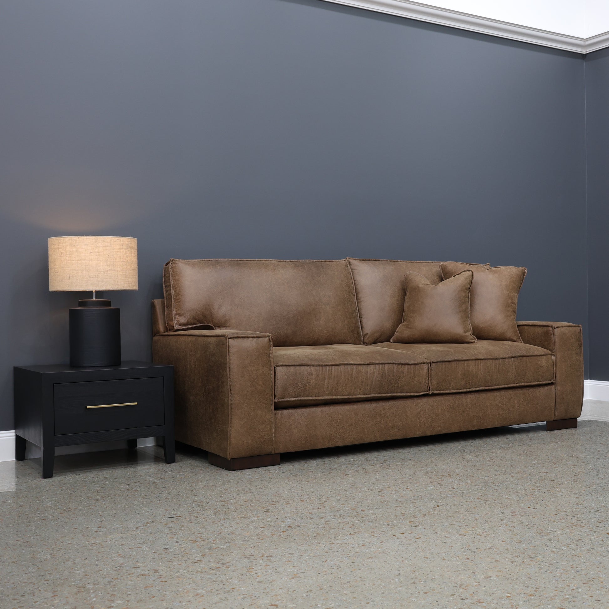 Gembrook Sofa - Tan Leather Air