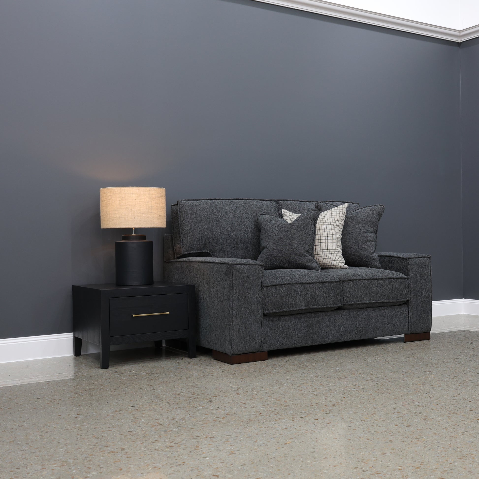 Gembrook Loveseat - Dark Grey