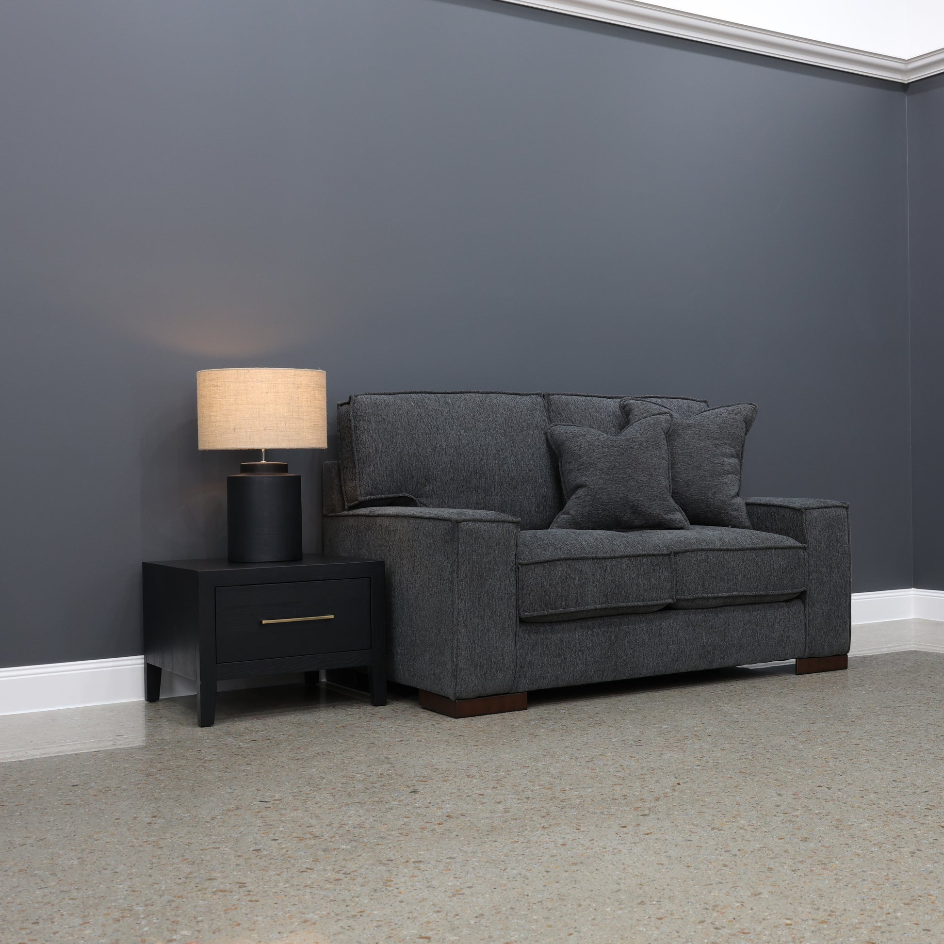 Gembrook Loveseat - Dark Grey