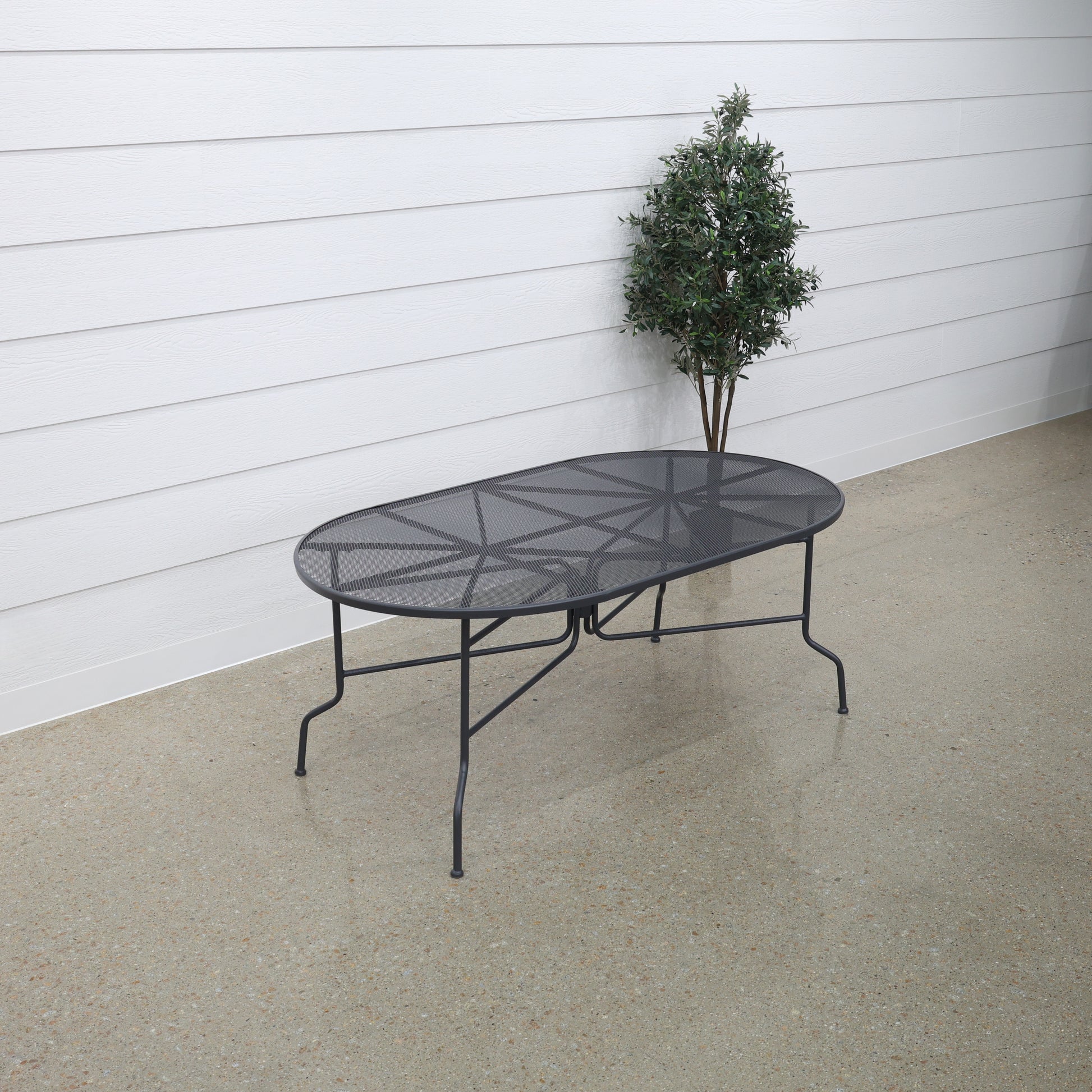 Outback Steel Oval Table 183cm