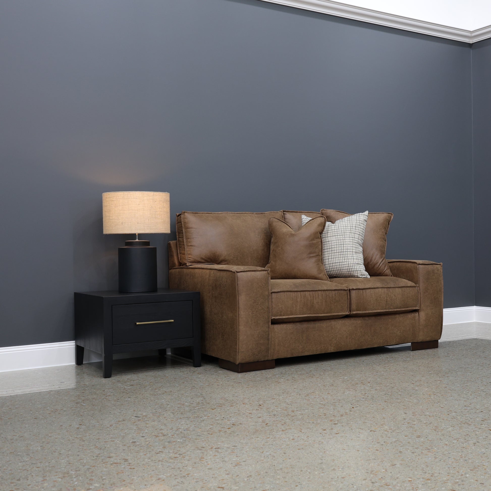 Gembrook Loveseat - Tan Leather Air