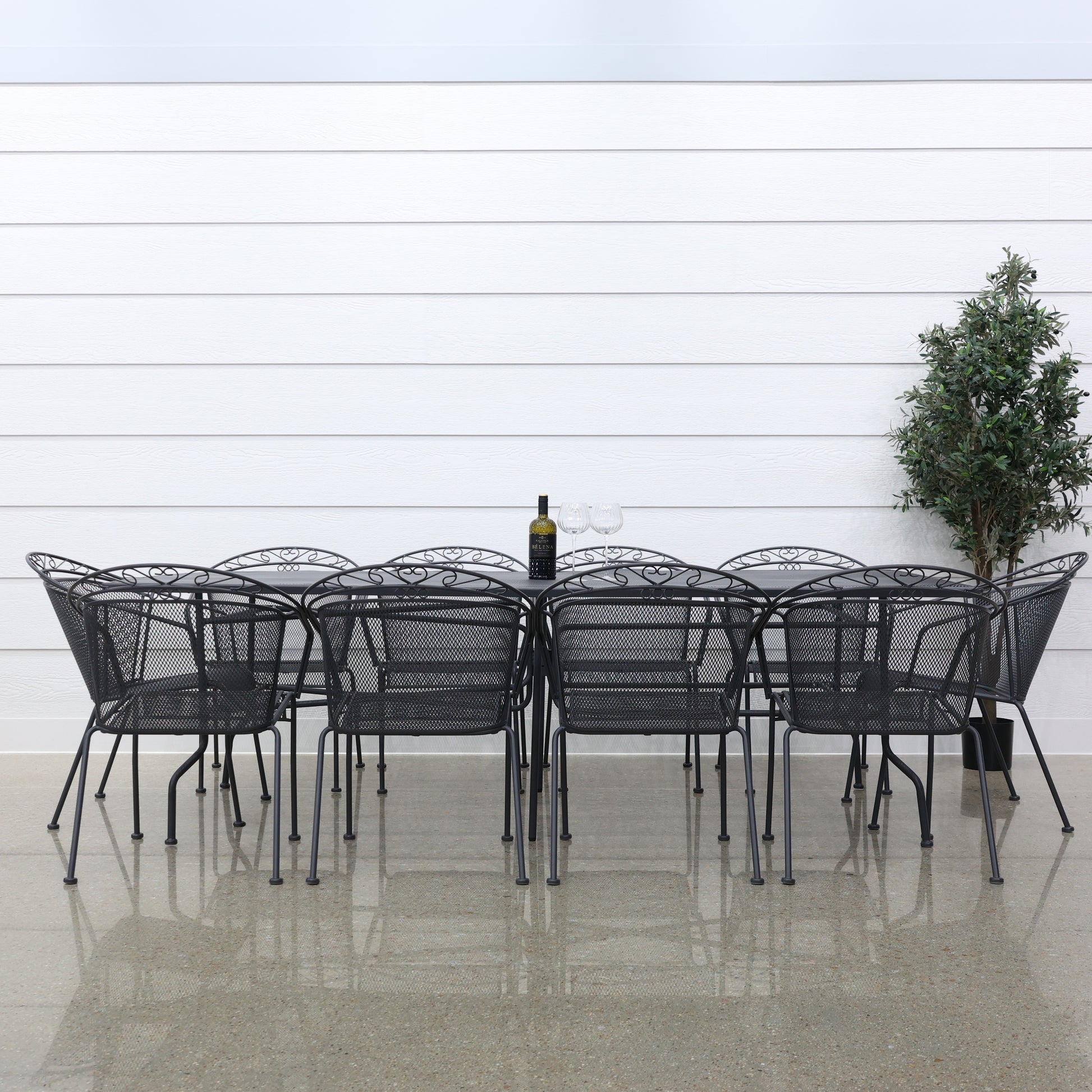 Outback Steel Rectangular Table 204cm