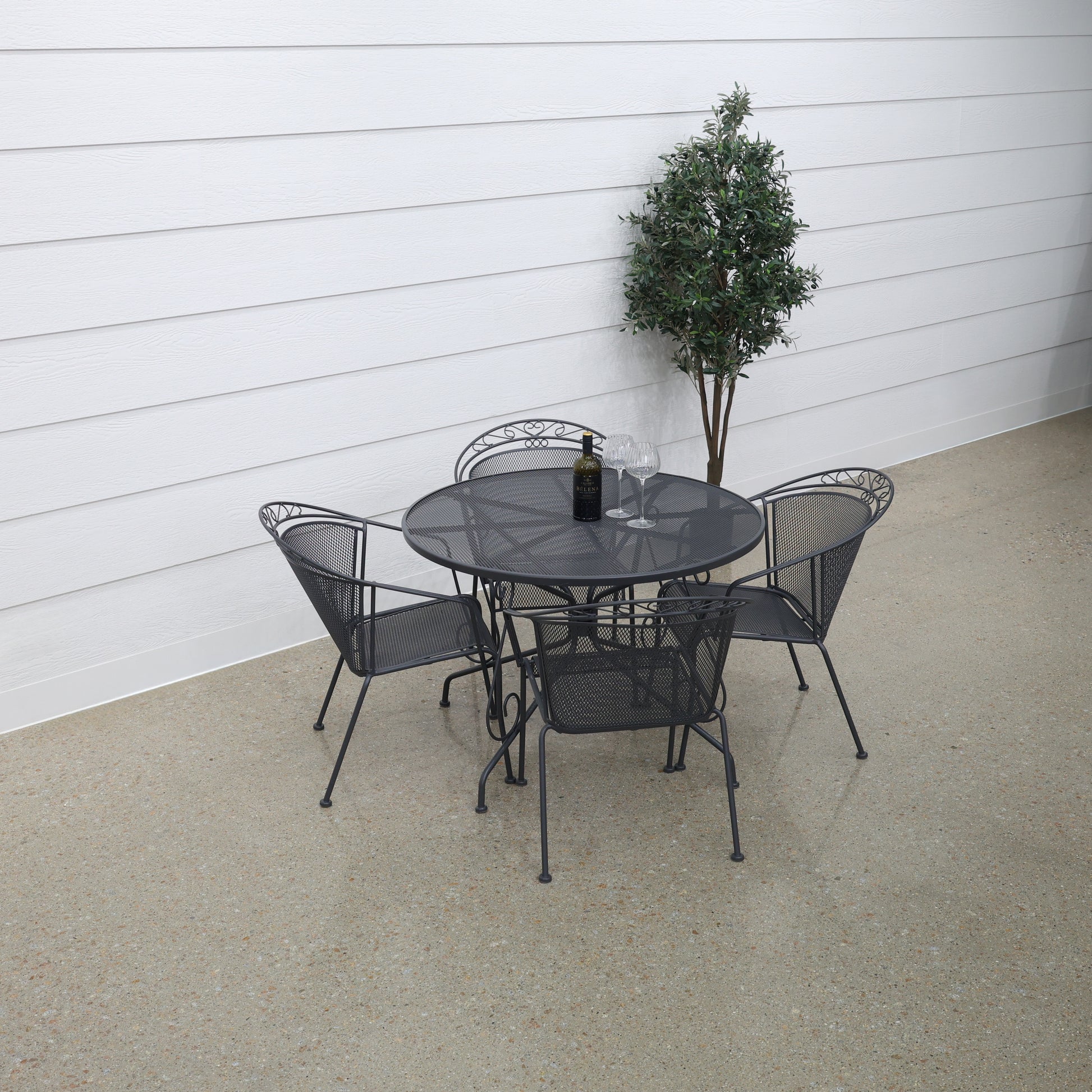 Outback Steel Round Table 107cm