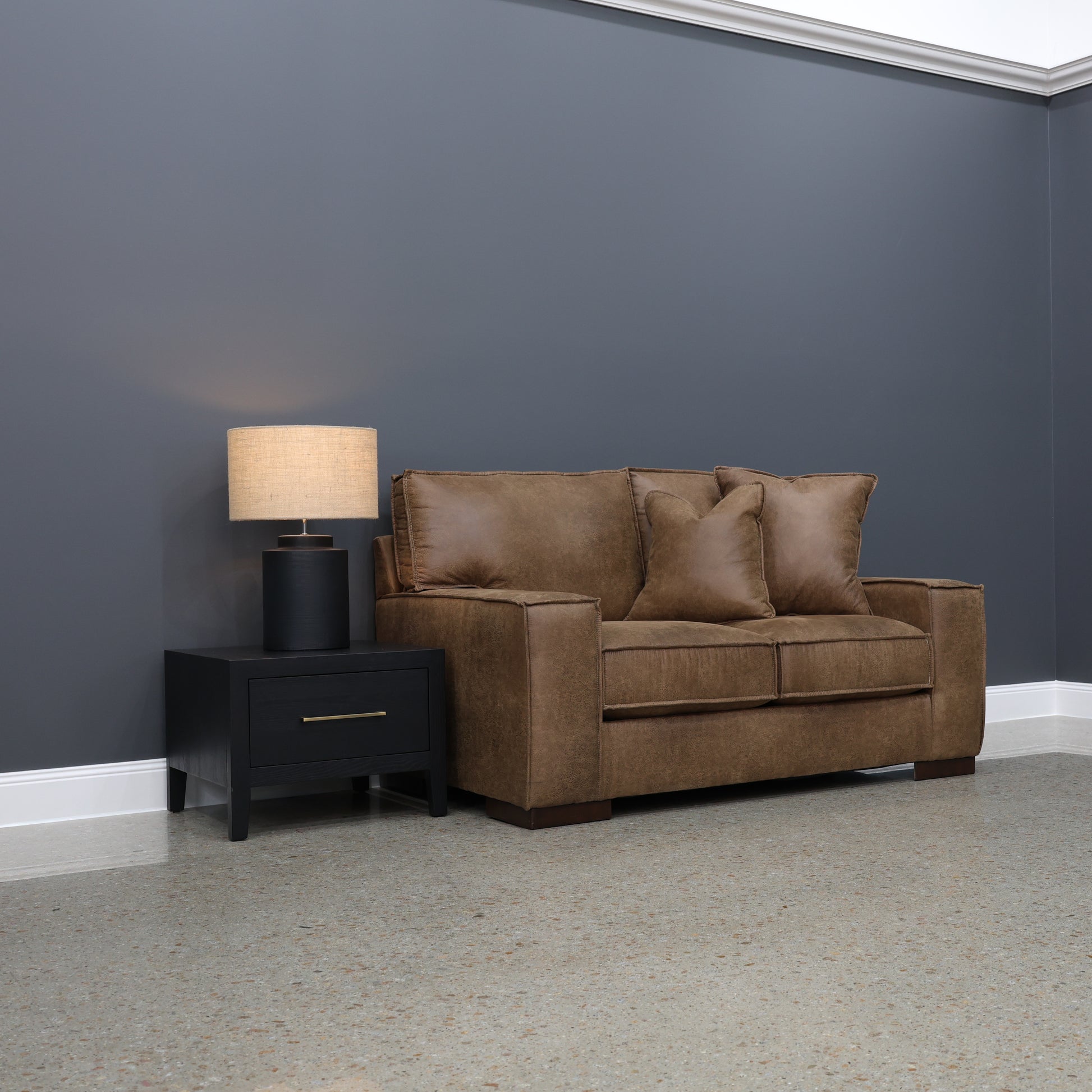 Gembrook Loveseat - Tan Leather Air