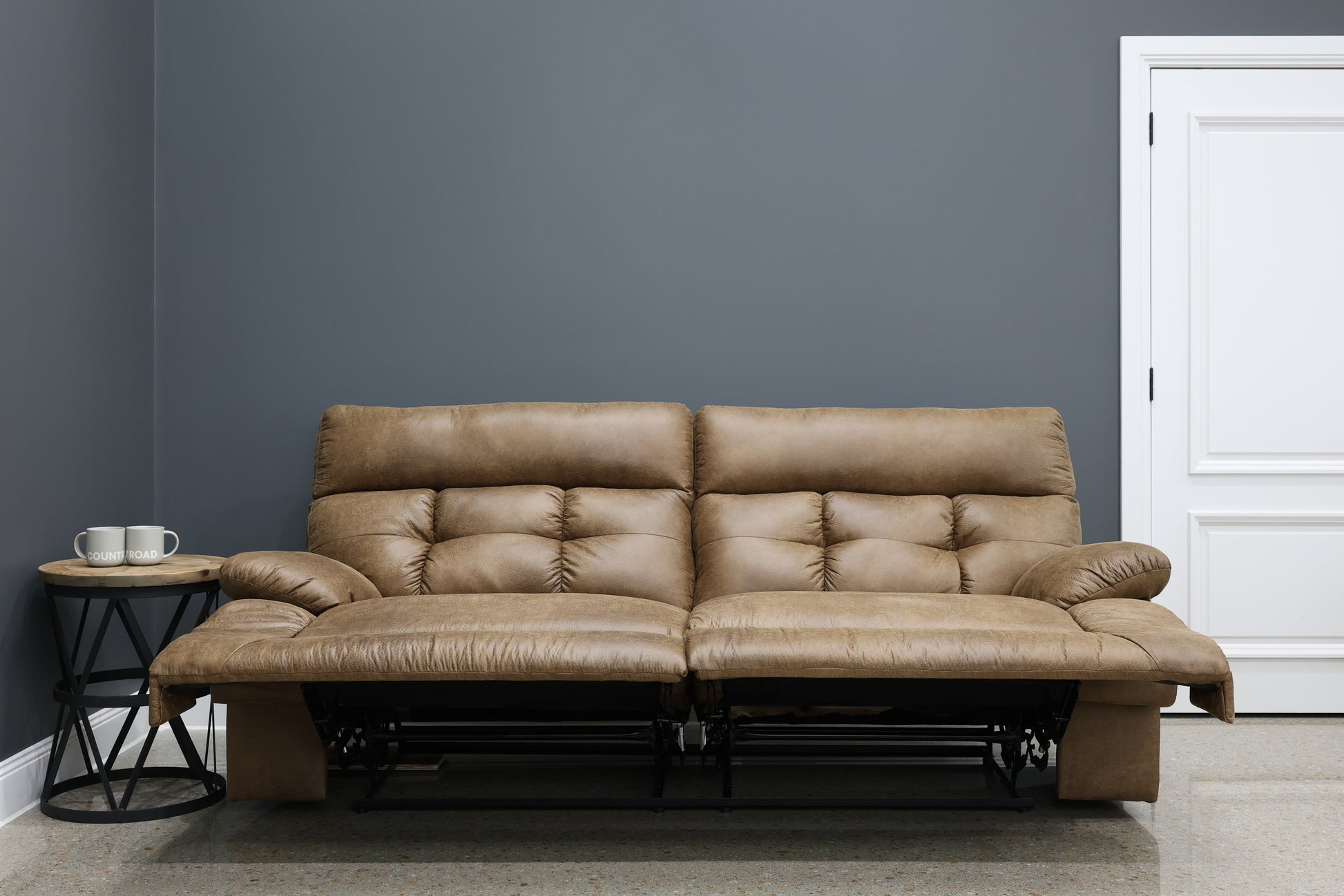 Narrabri Reclining Loveseat - Tan Leather Air