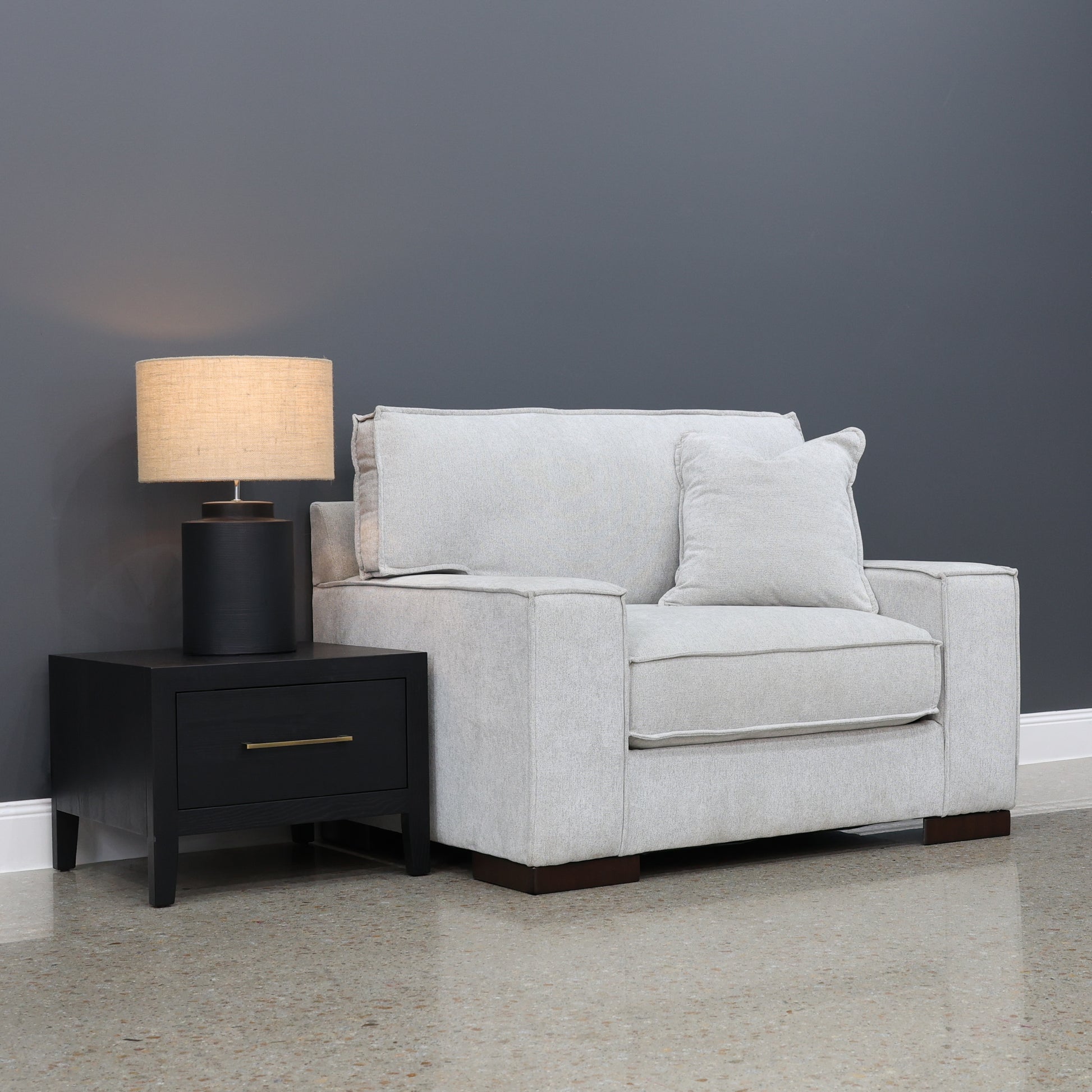 Gembrook Chair and a Half - Light Grey