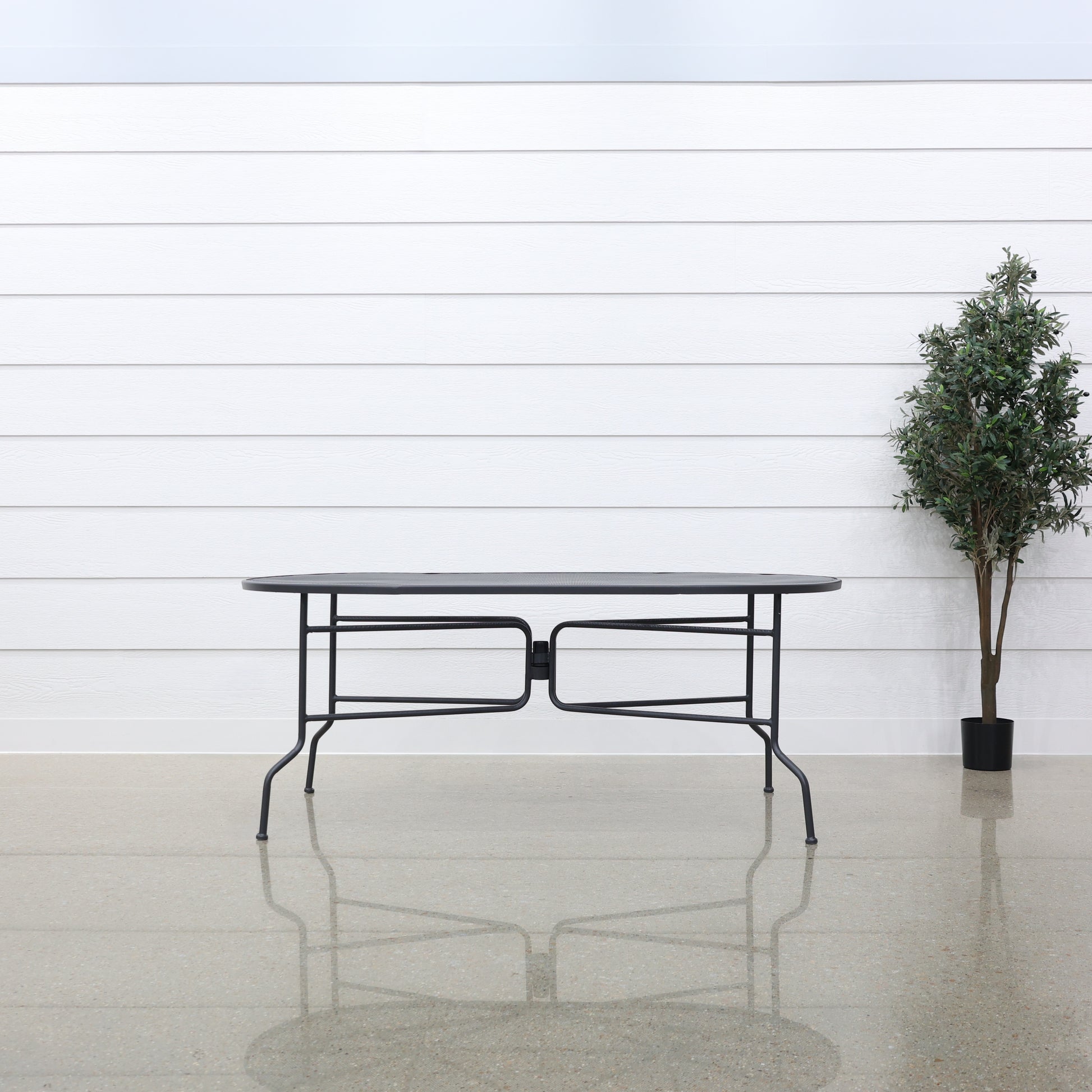 Outback Steel Oval Table 183cm