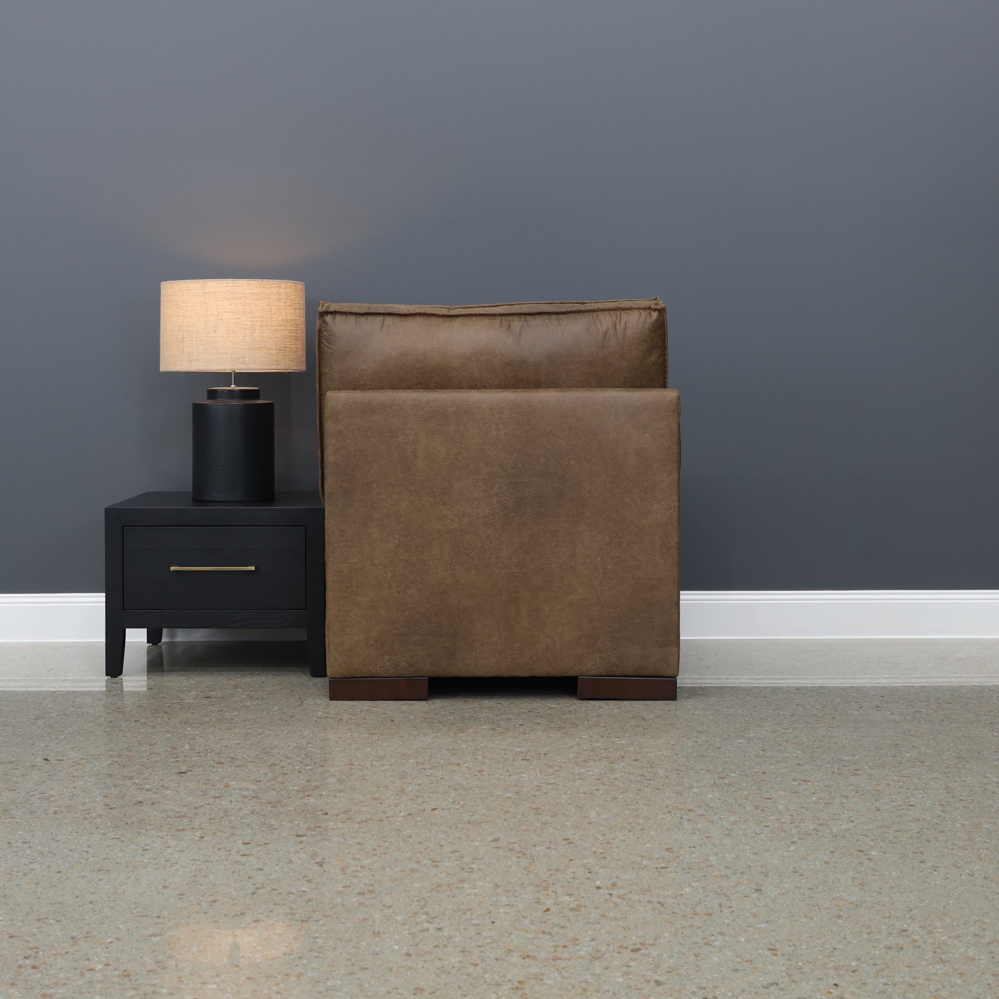 Gembrook Armless Chair - Tan Leather Air
