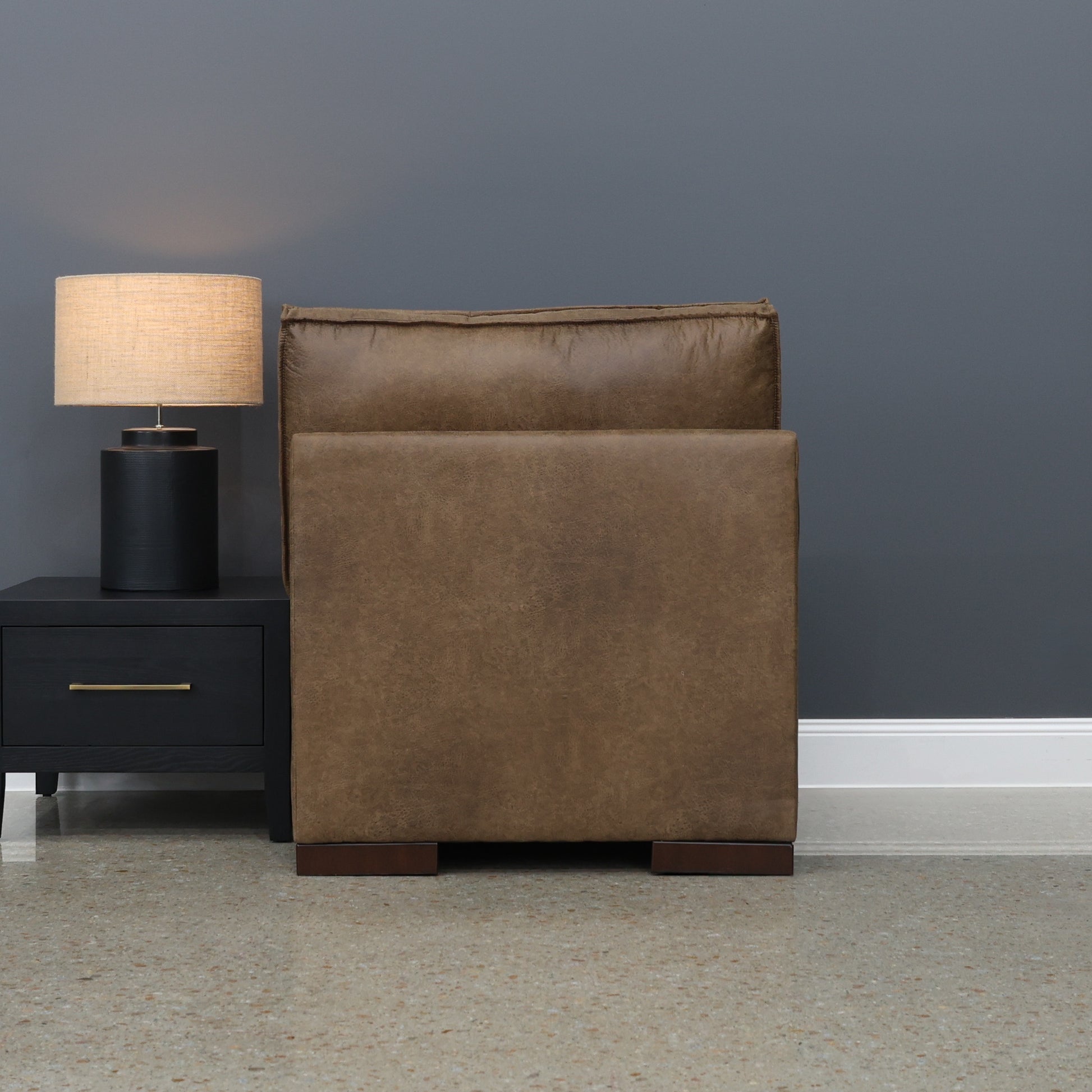 Gembrook Armless Chair - Tan Leather Air