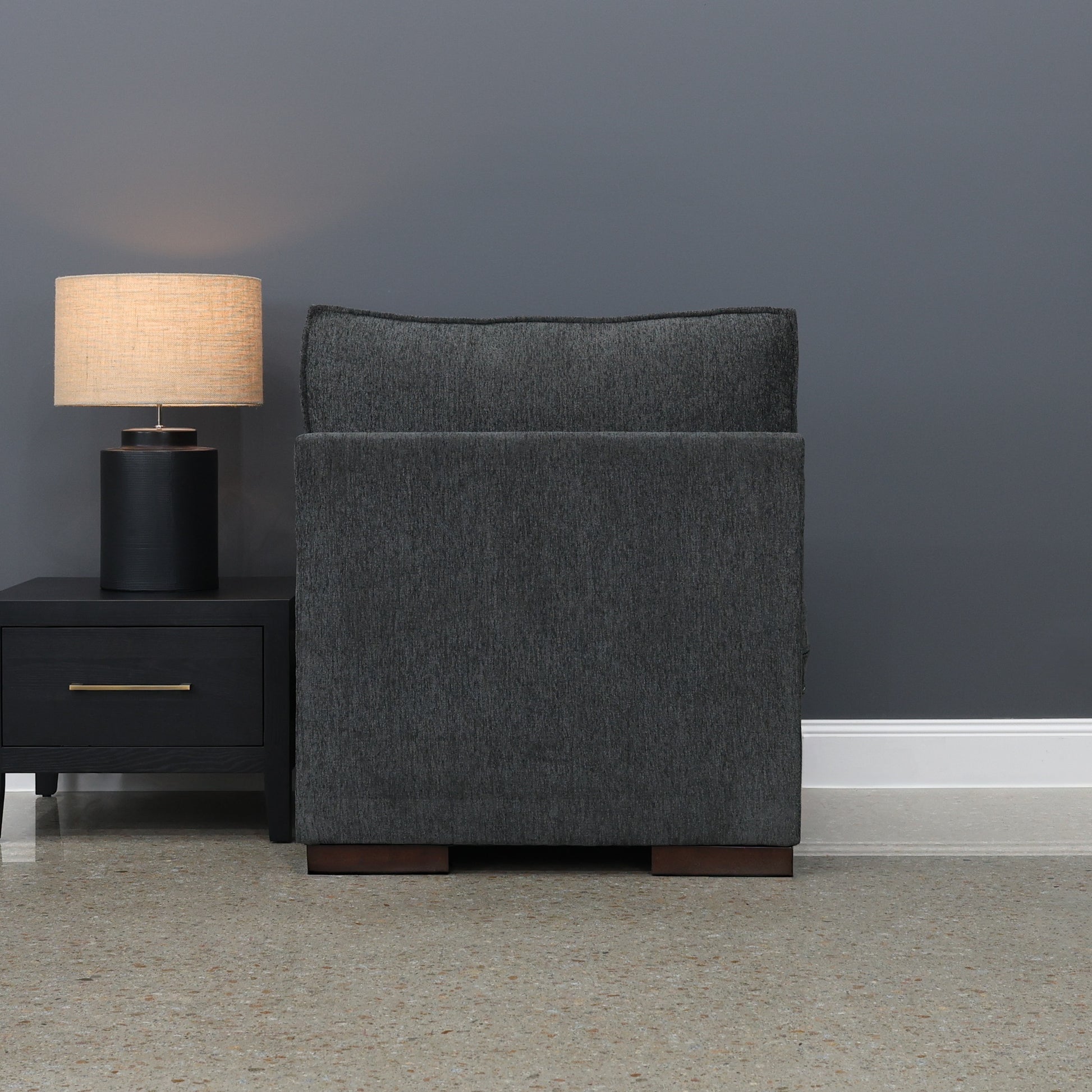 Gembrook Armless Chair - Dark Grey