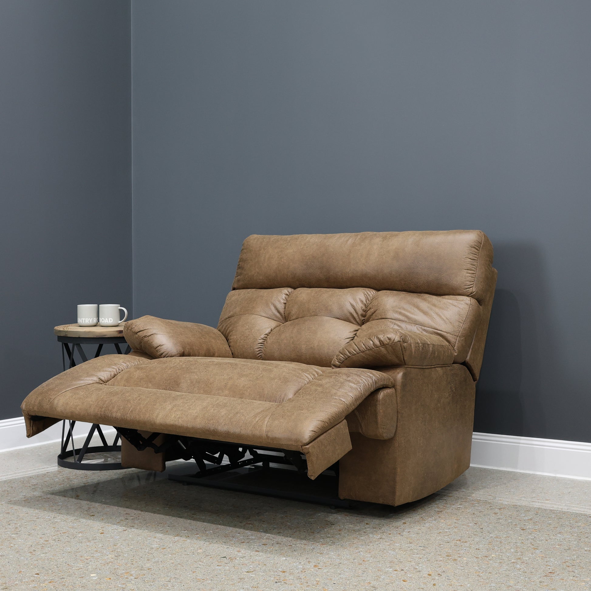 Narrabri Wide Seat Recliner Tan Leather Air – McPhails Furniture