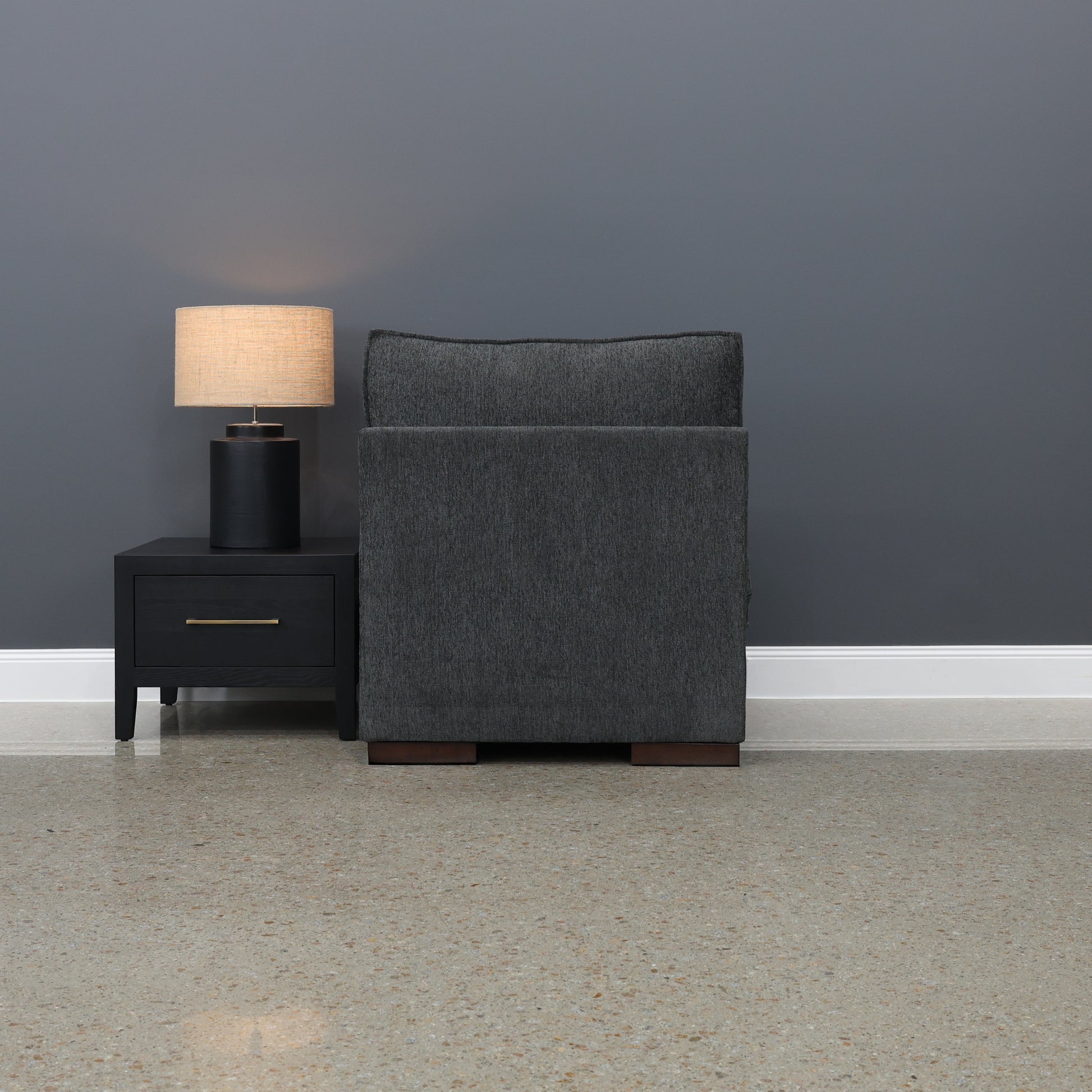Gembrook Armless Chair - Dark Grey