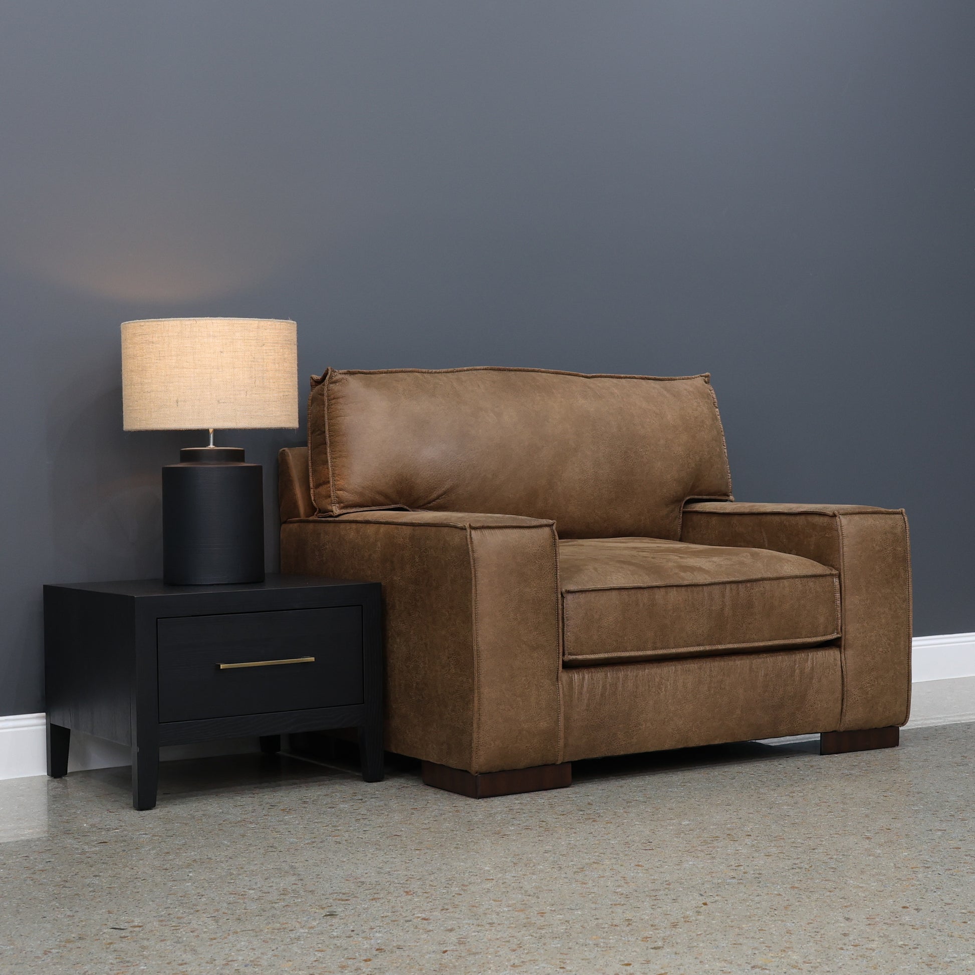 Gembrook Chair And A Half - Tan Leather Air