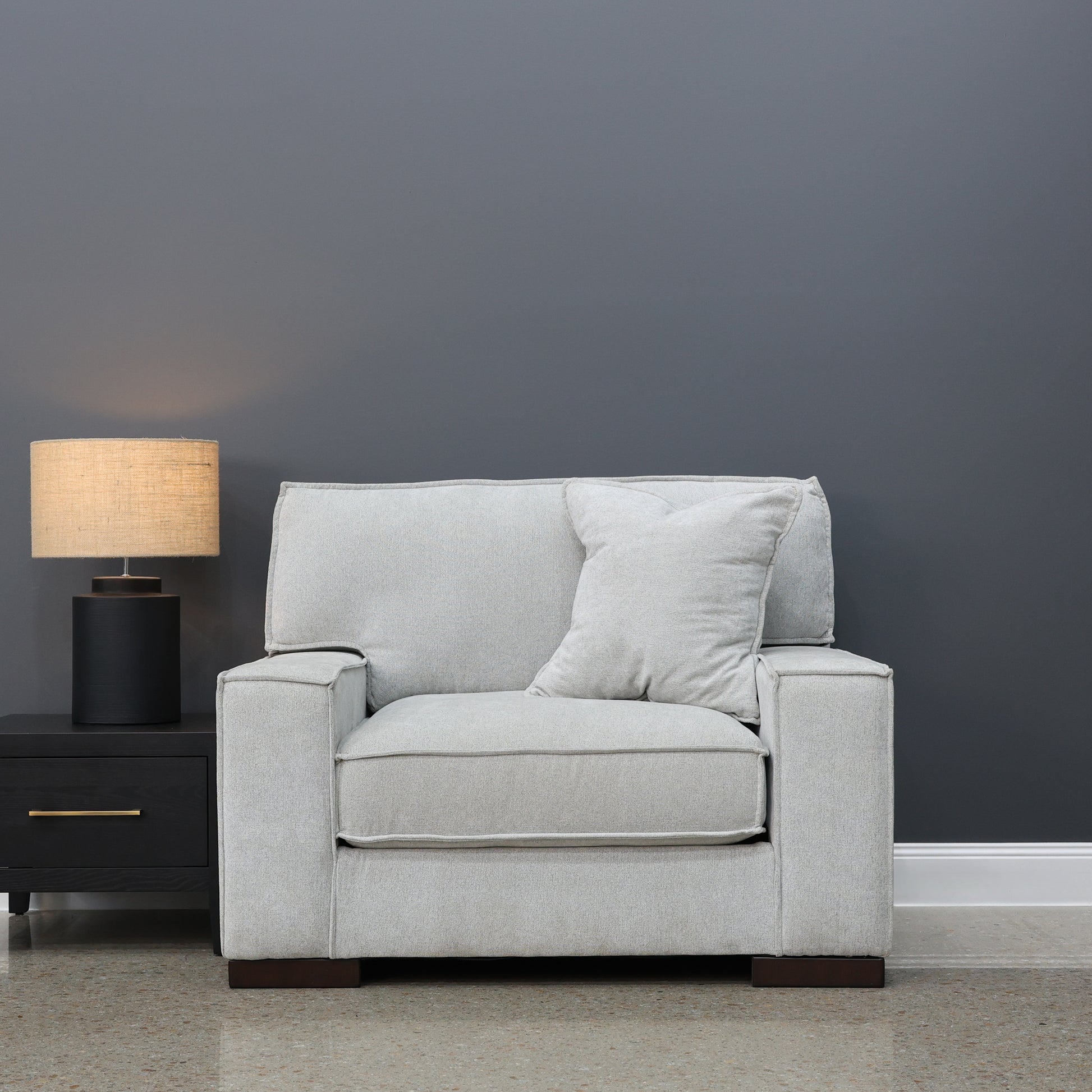 Gembrook Chair and a Half - Light Grey