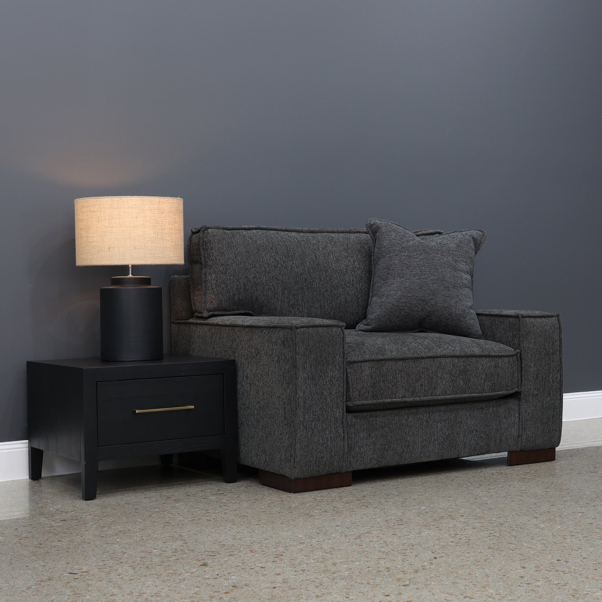 Gembrook Chair and a Half - Dark Grey
