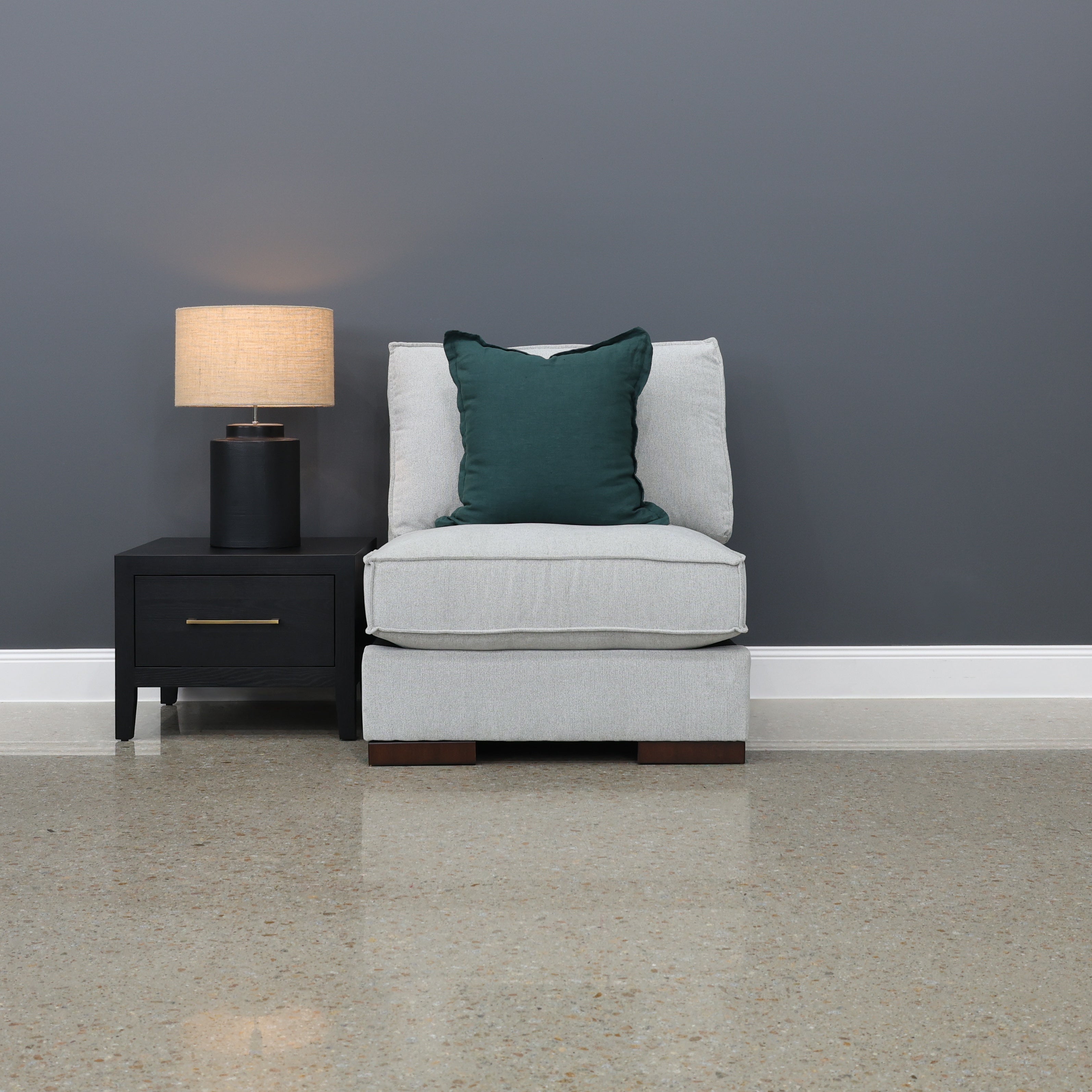 Gembrook Armless Chair - Light Grey