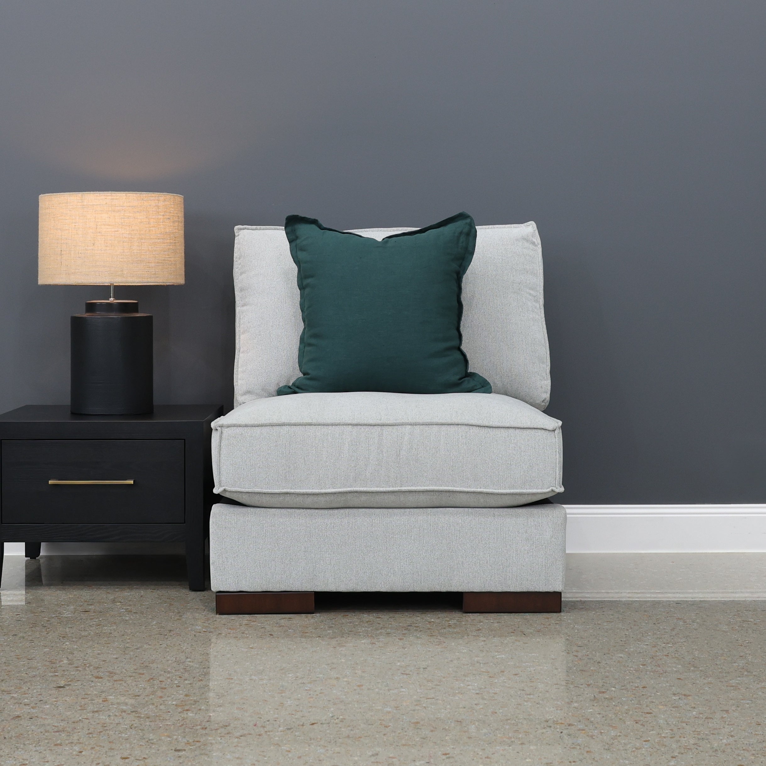 Gembrook Armless Chair - Light Grey