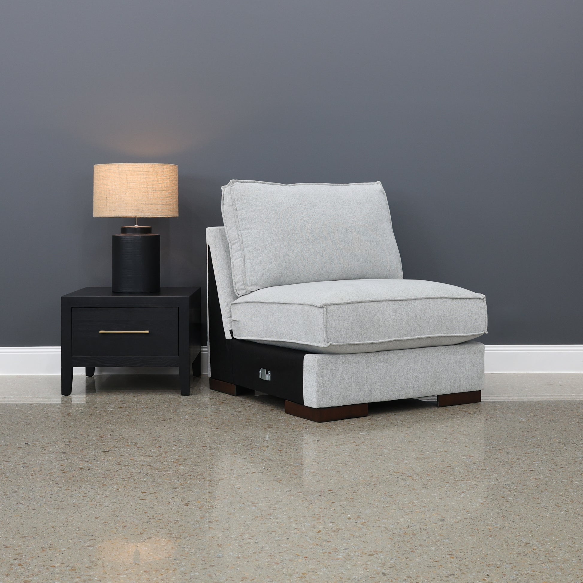 Gembrook Armless Chair - Light Grey