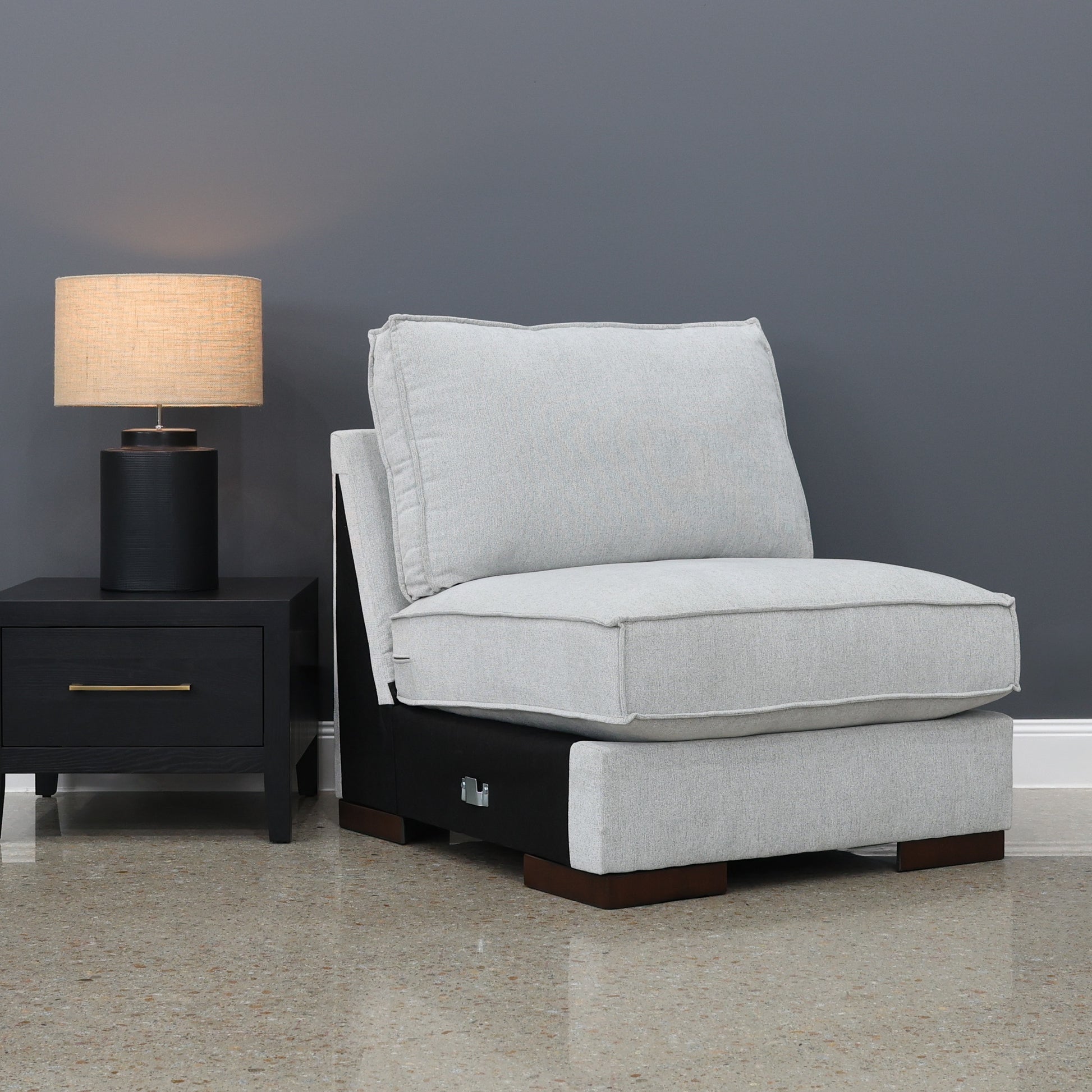 Gembrook Armless Chair - Light Grey