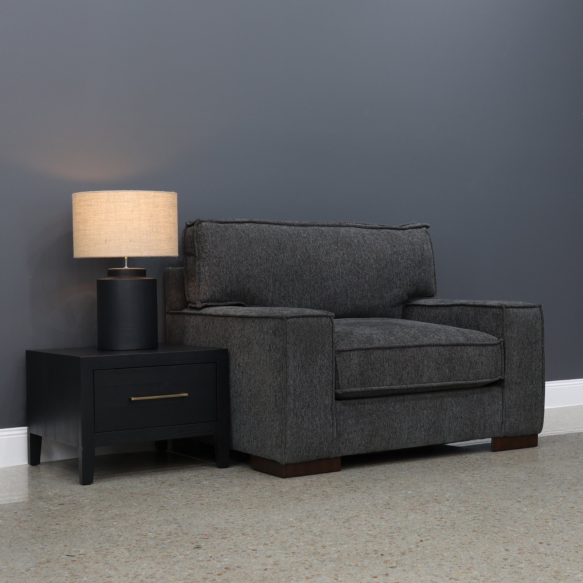 Gembrook Chair and a Half - Dark Grey