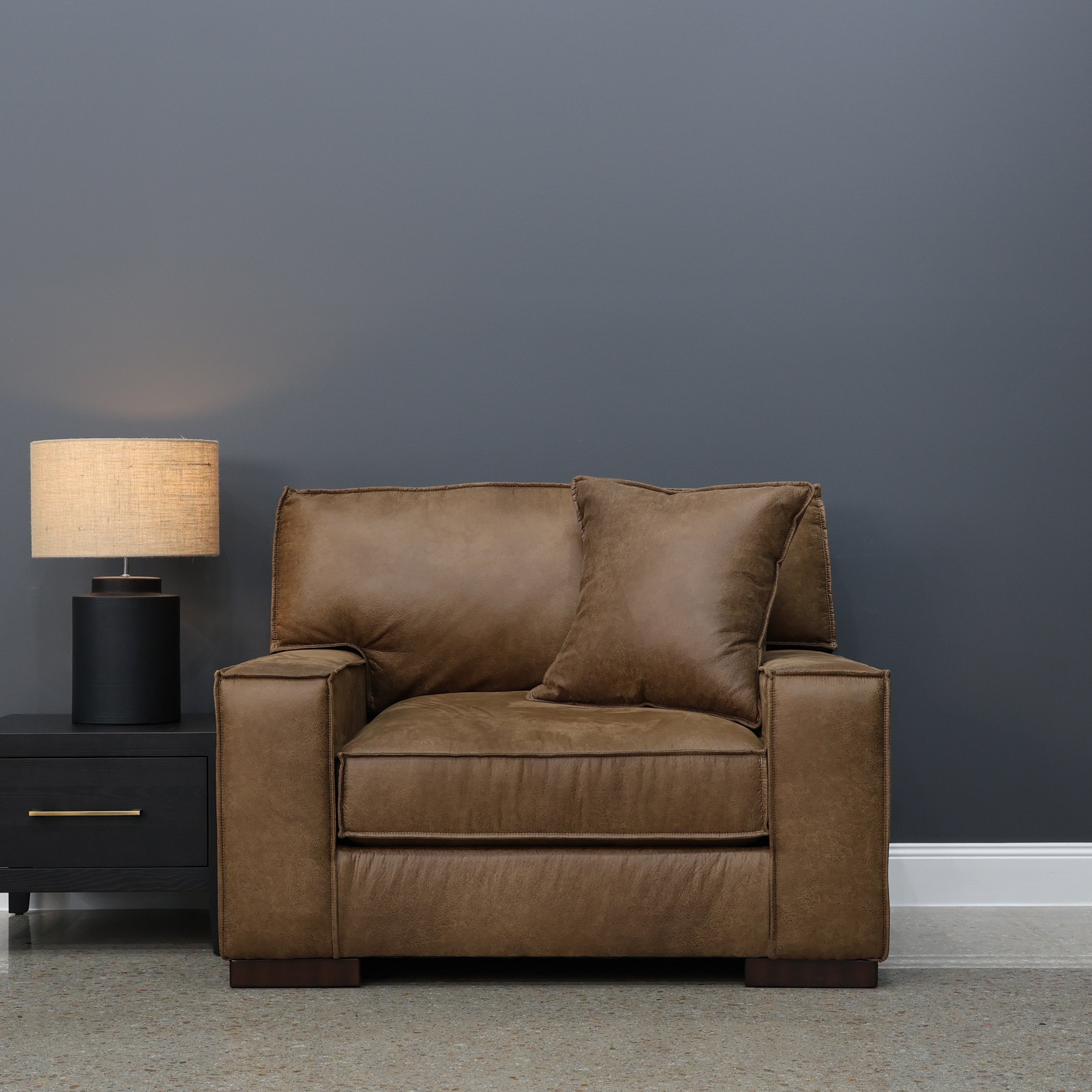 Gembrook Chair And A Half - Tan Leather Air