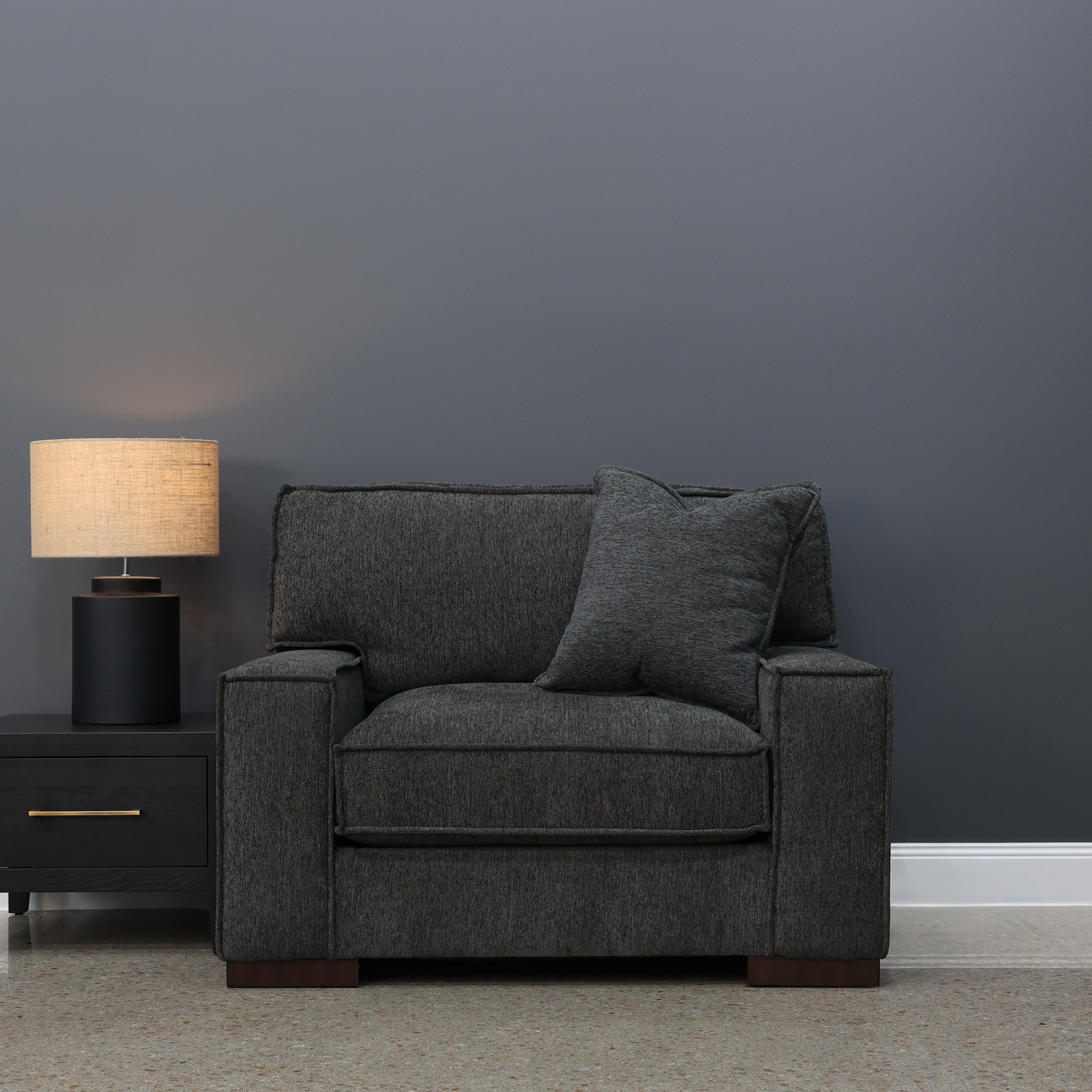 Gembrook Chair and a Half - Dark Grey
