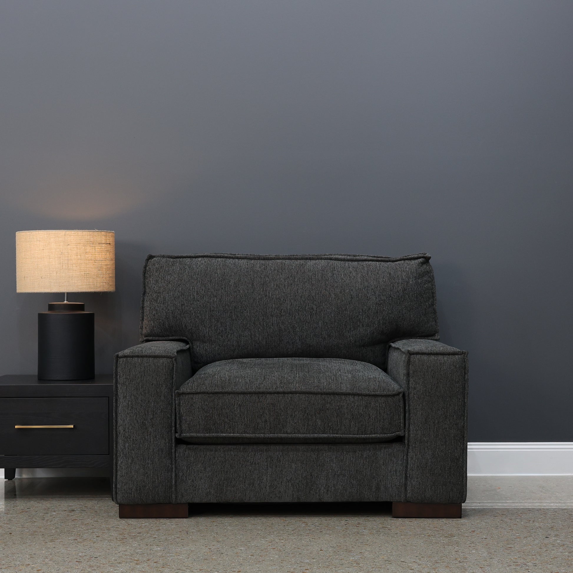 Gembrook Chair and a Half - Dark Grey
