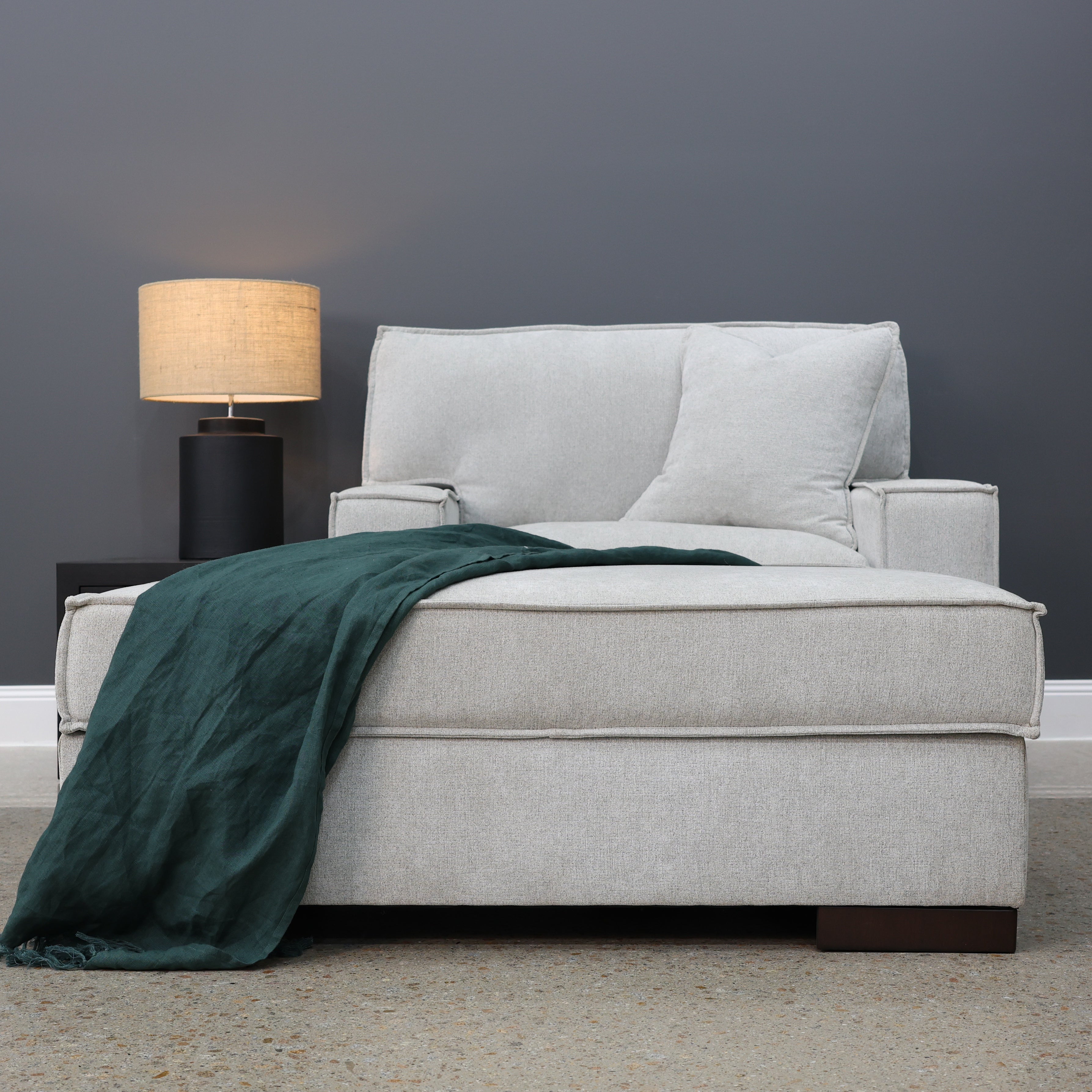 Gembrook Ottoman w/ Storage - Light Grey