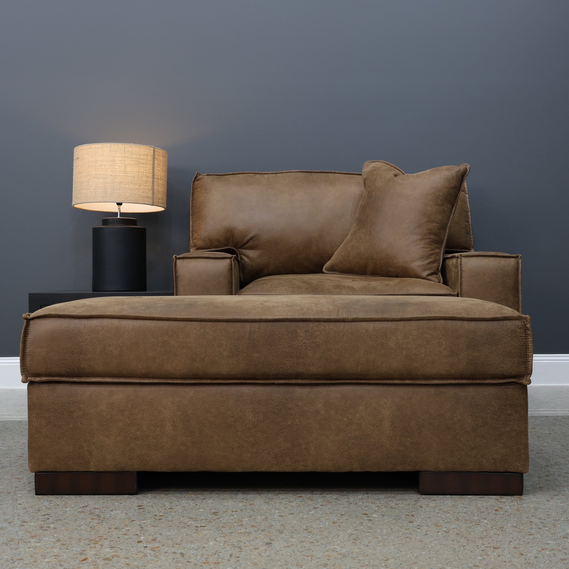 Gembrook Ottoman w/ Storage - Tan Leather Air
