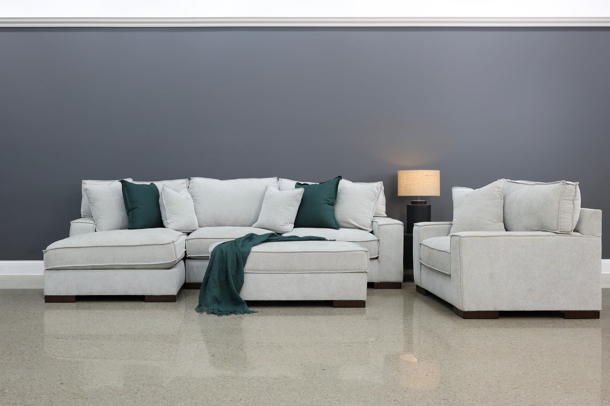 Gembrook LHF Sofa Chaise - Light Grey