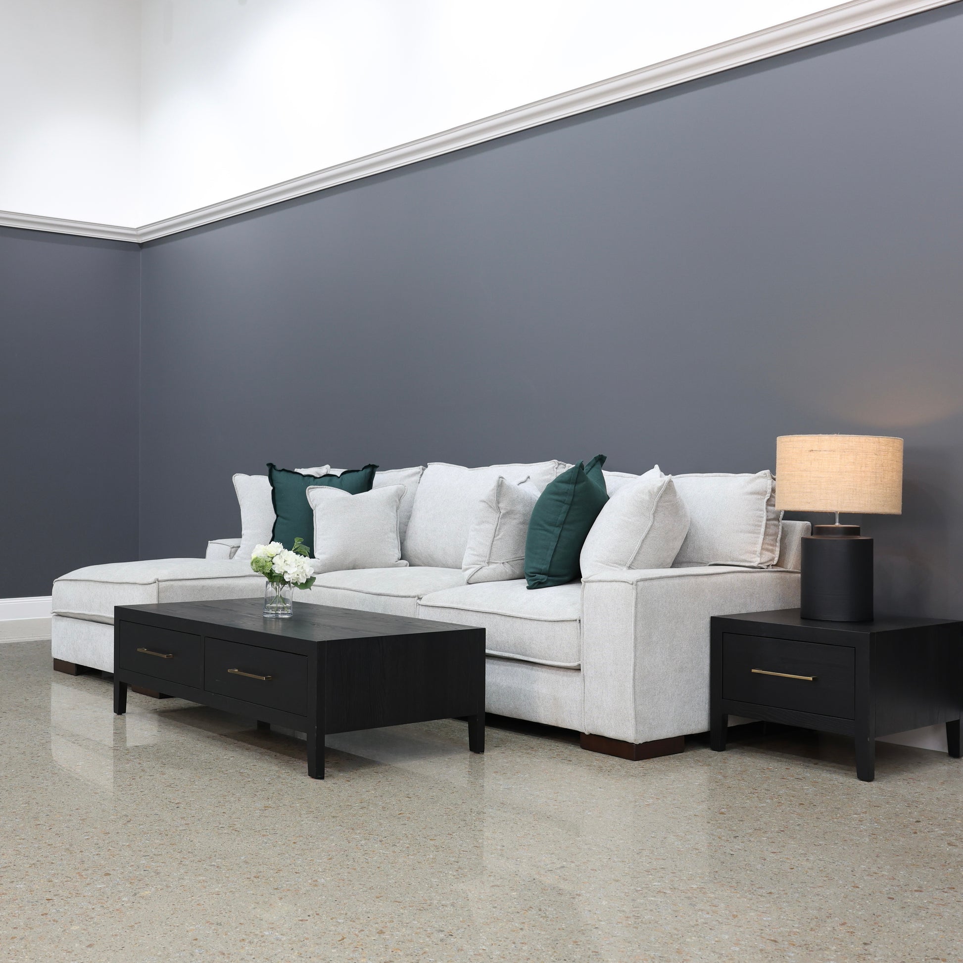 Gembrook LHF Sofa Chaise - Light Grey