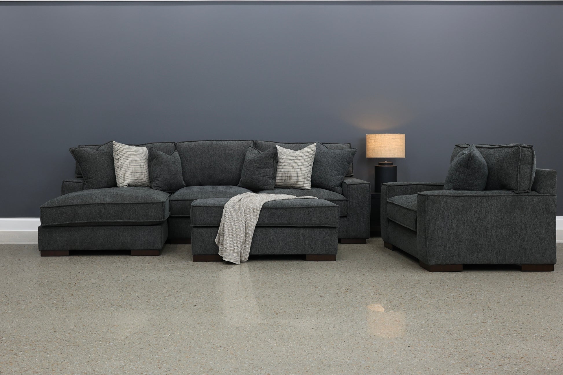 Gembrook LHF Sofa Chaise - Dark Grey