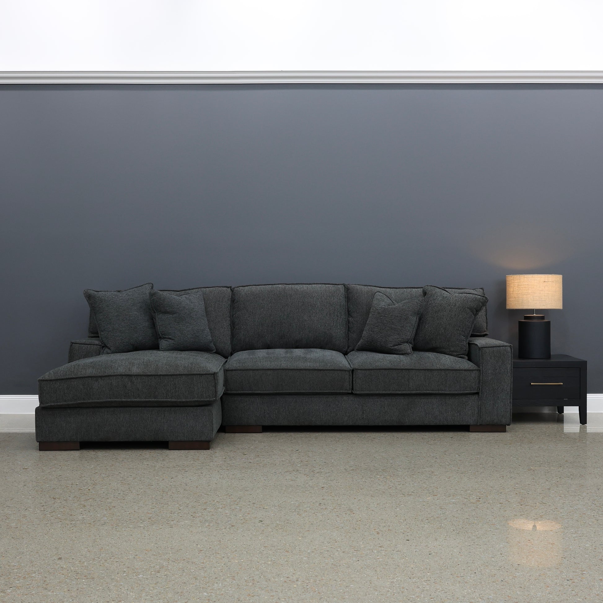 Gembrook LHF Sofa Chaise - Dark Grey